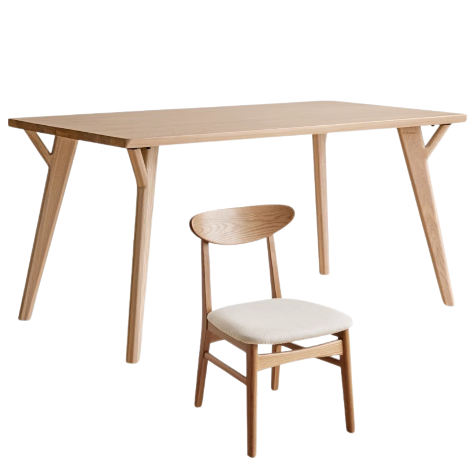 Ash Solid Wood Creative Dining Table