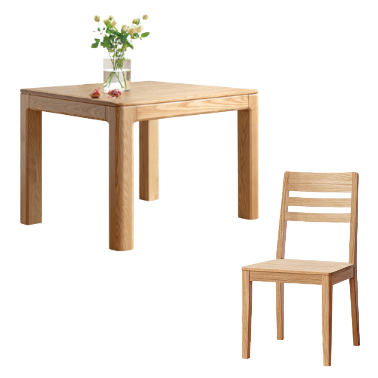 Ash Solid Wood Long Dining Table