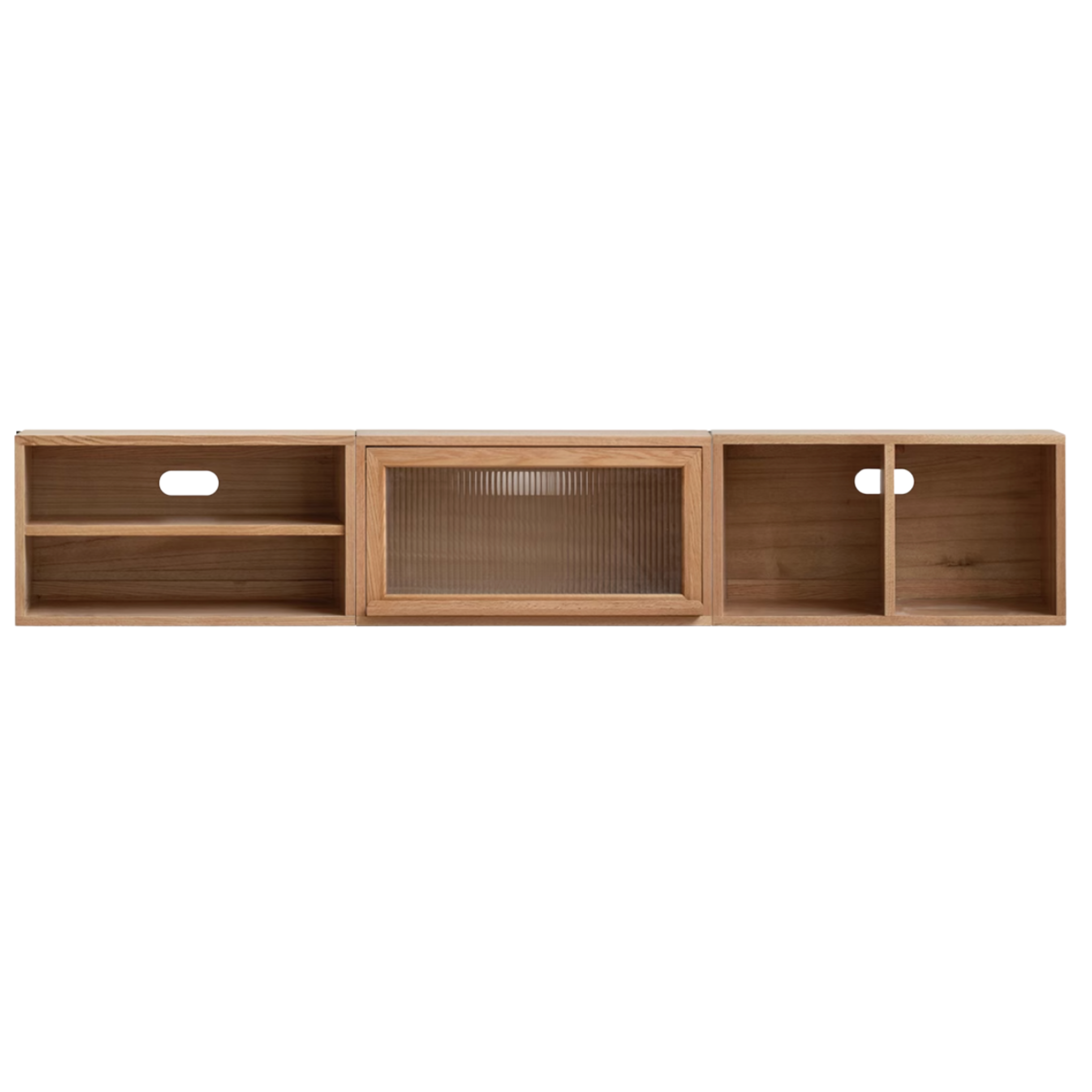 Oak, Ash Solid Wood TV Cabinet Modern Free Combination Storage Bookcases