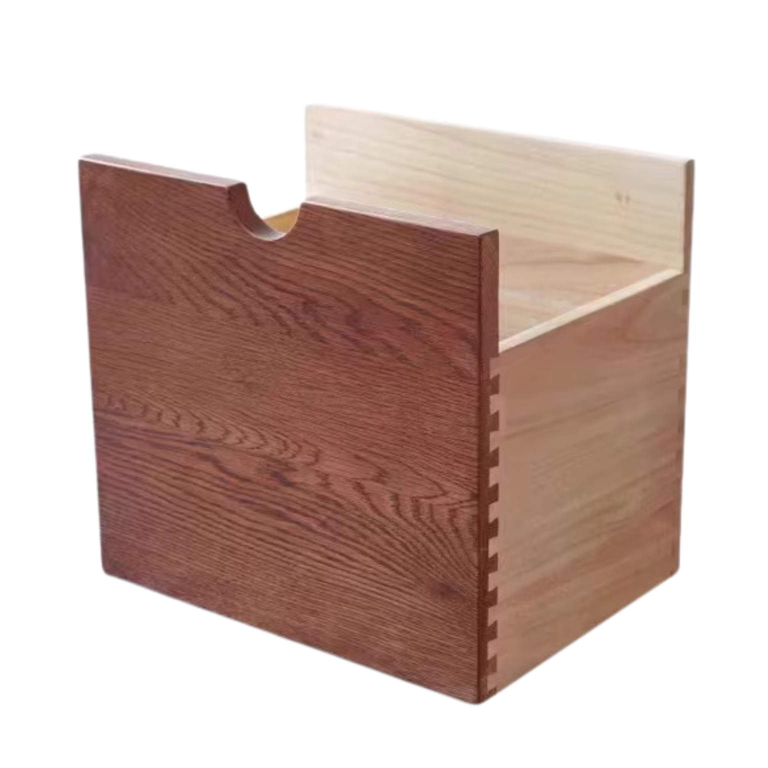 Oak Solid Wood Bookshelf Free Combination Floor-to-ceiling Lattice Cabinet