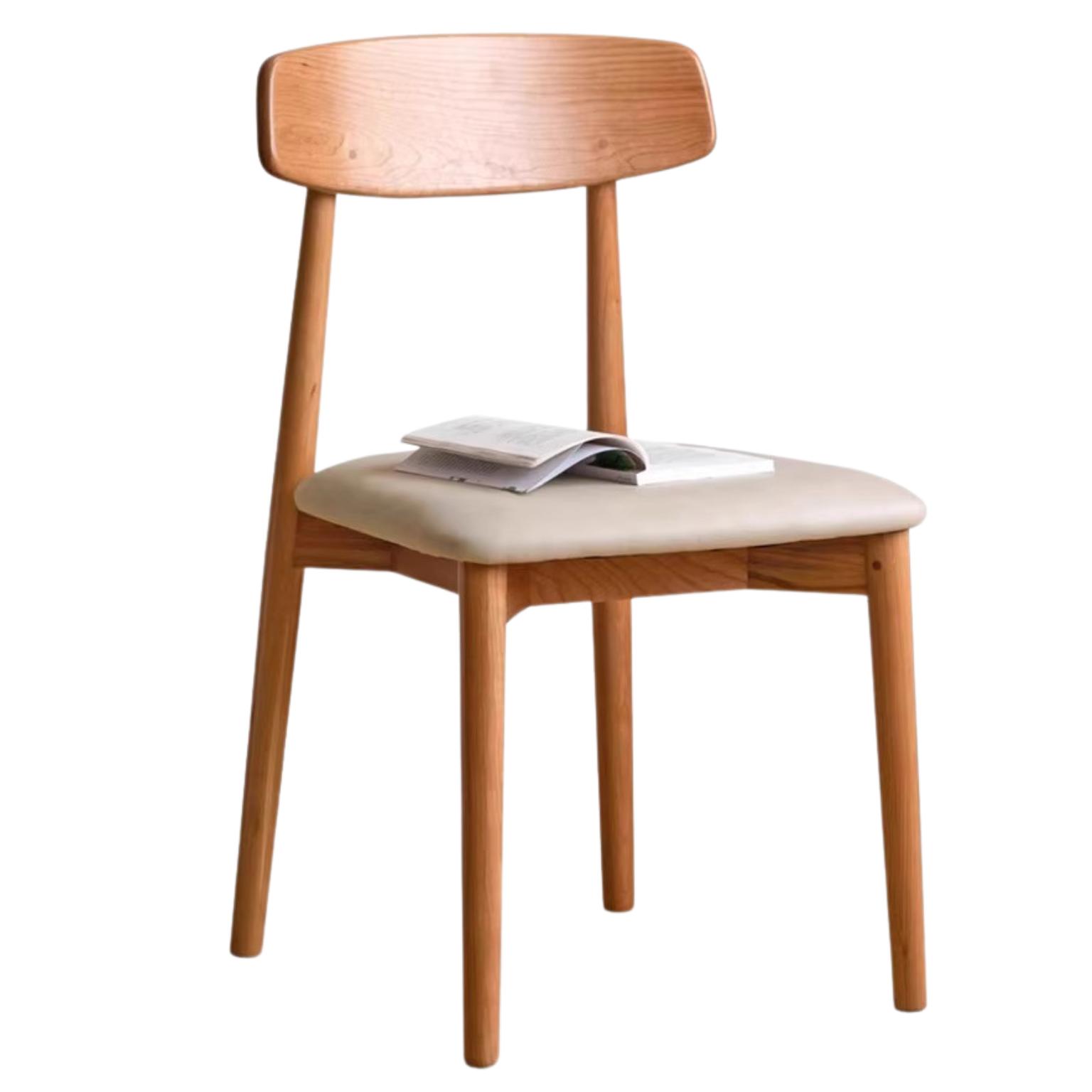 4 pcs set Black Walnut, Ash, Oak, Beech, Cherry Solid Wood Simple Modern-Dining Chair
