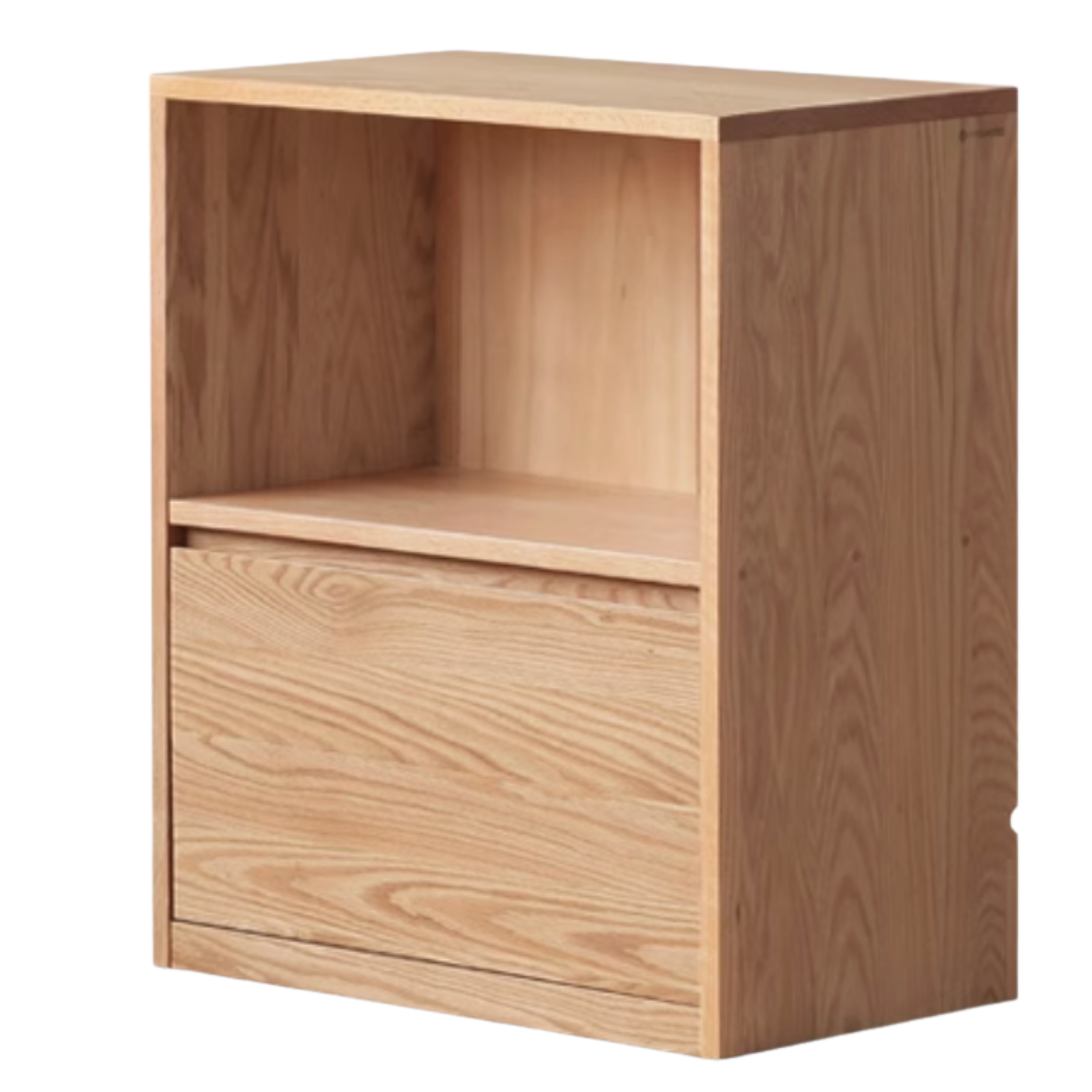 Oak, Solid Rubberwood, Ash Solid Wood Bookcase Free Combination Low Cabinet Floor-Standing Bookshelf