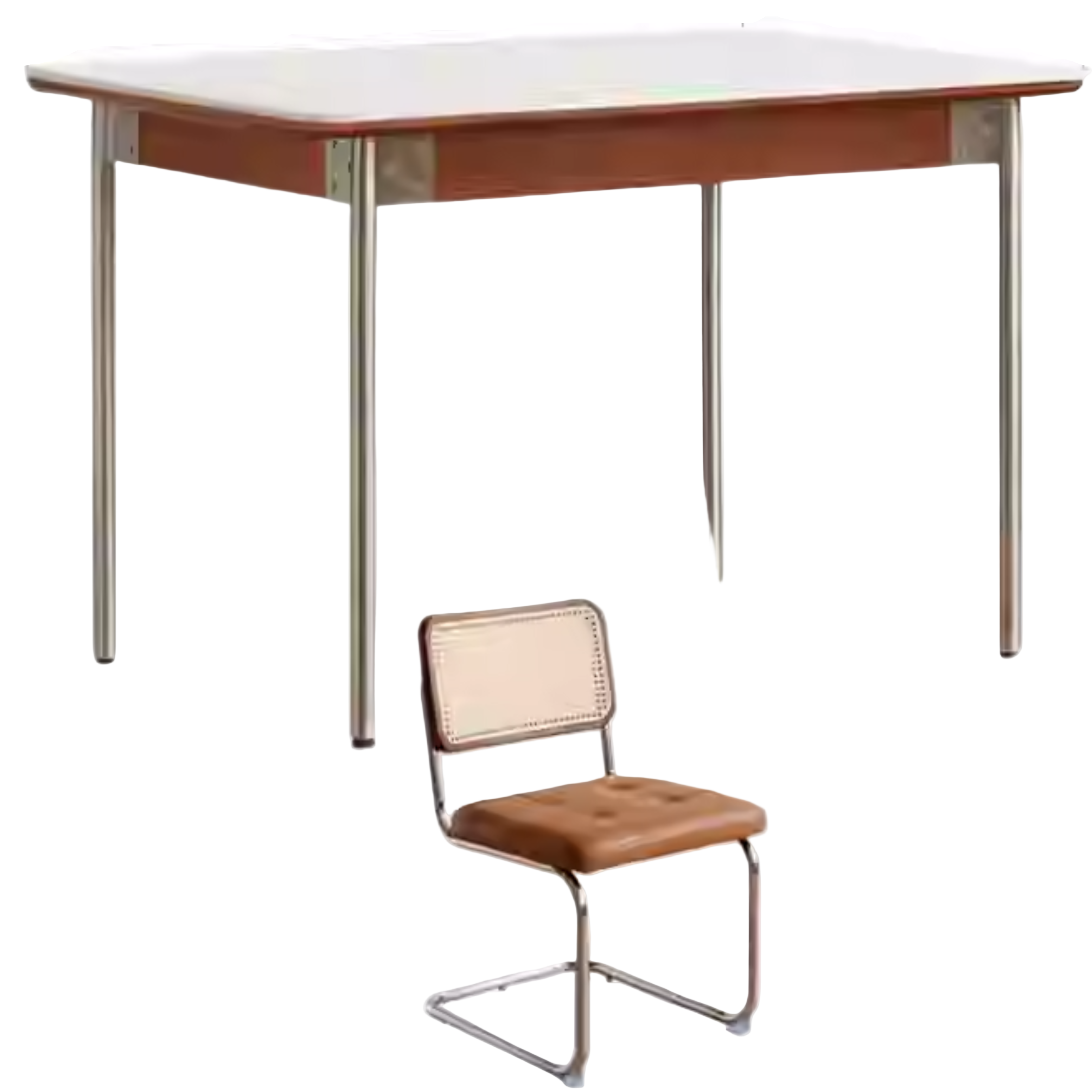 Poplar Solid Wood Bauhaus Dining Table