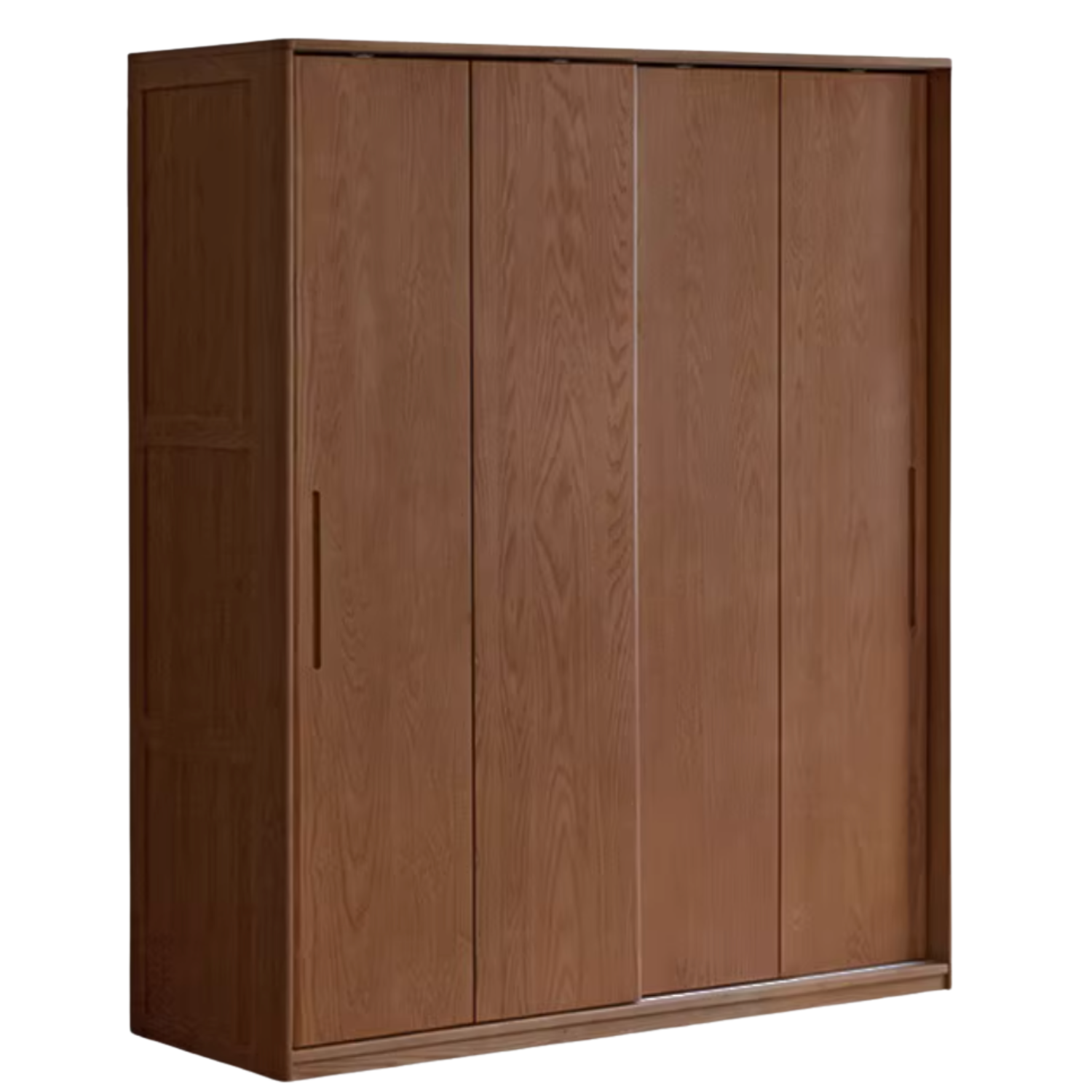 Oak, Ash Solid Wood Wardrobe With Sliding Doors