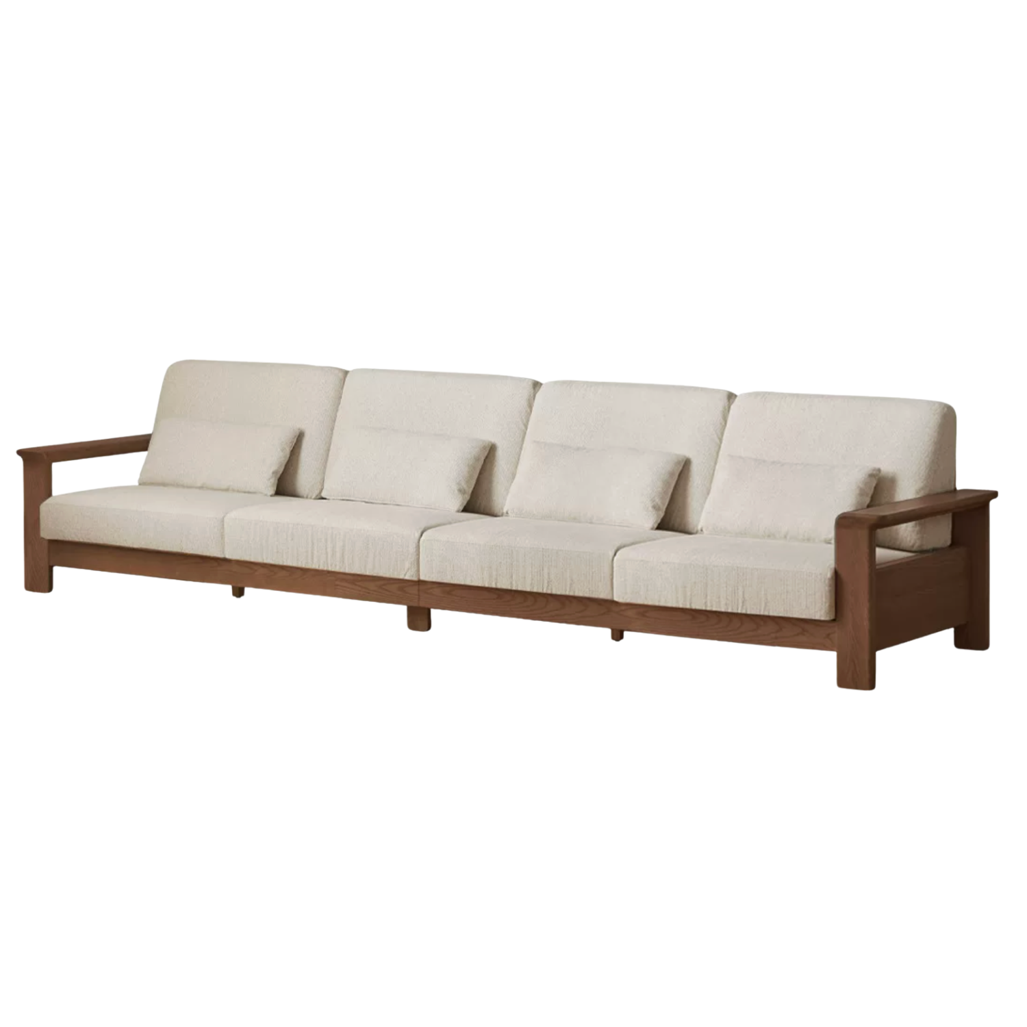 Ash solid Wood Lounge Sofa with Elevated Comfort Design