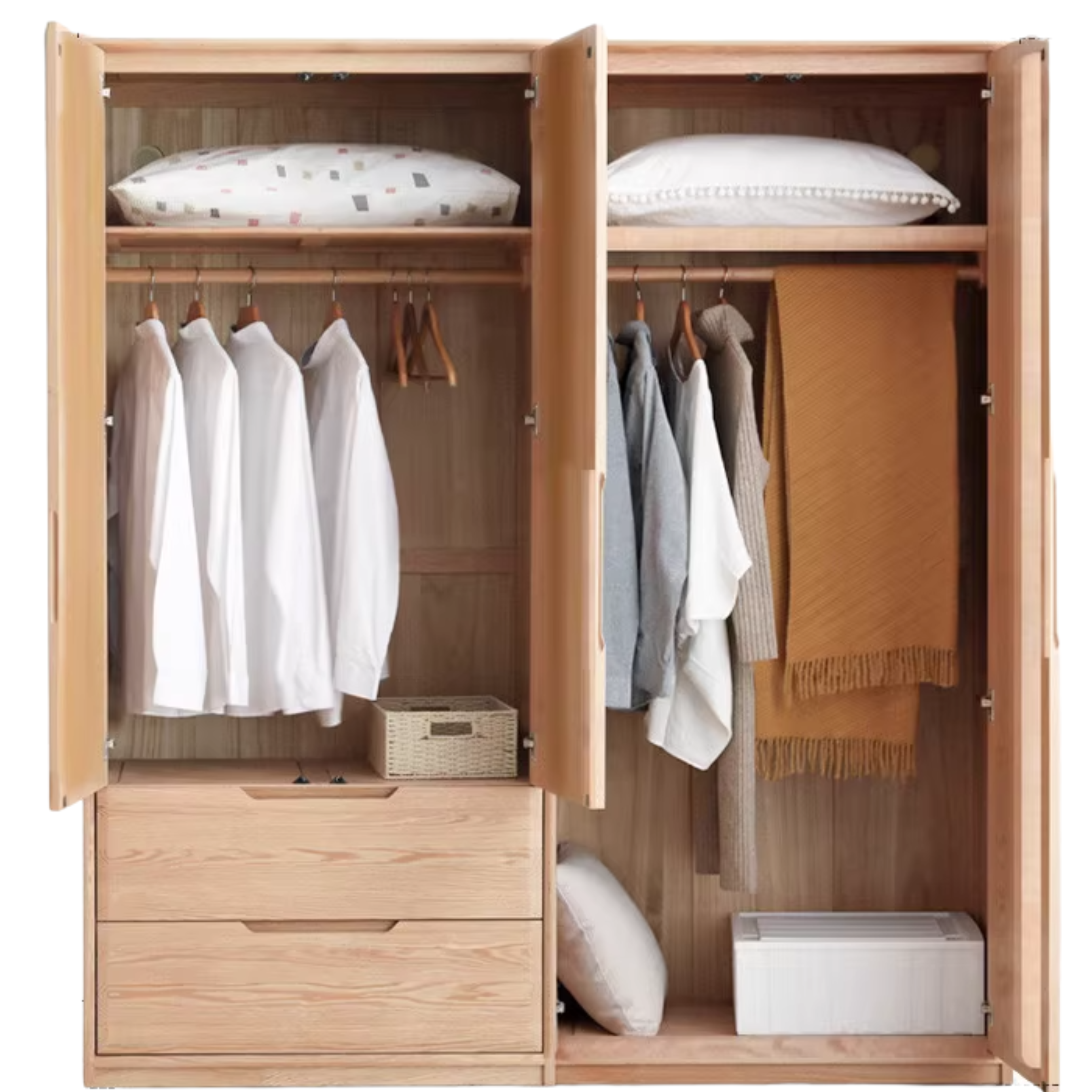 Oak solid wood Wardrobe