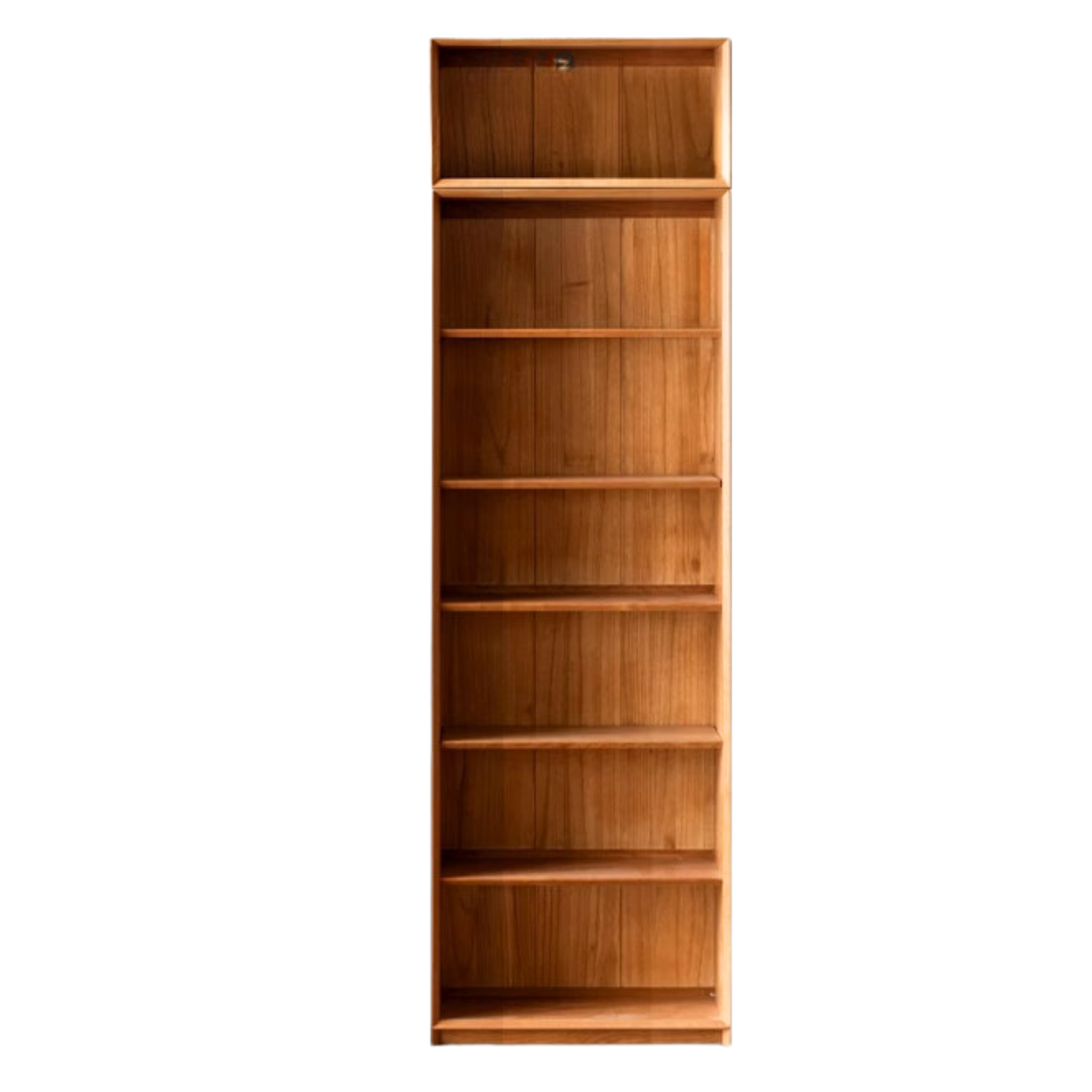 Cherry Wood Combination Bookcase Floor Shelf Glass Door Bookcase