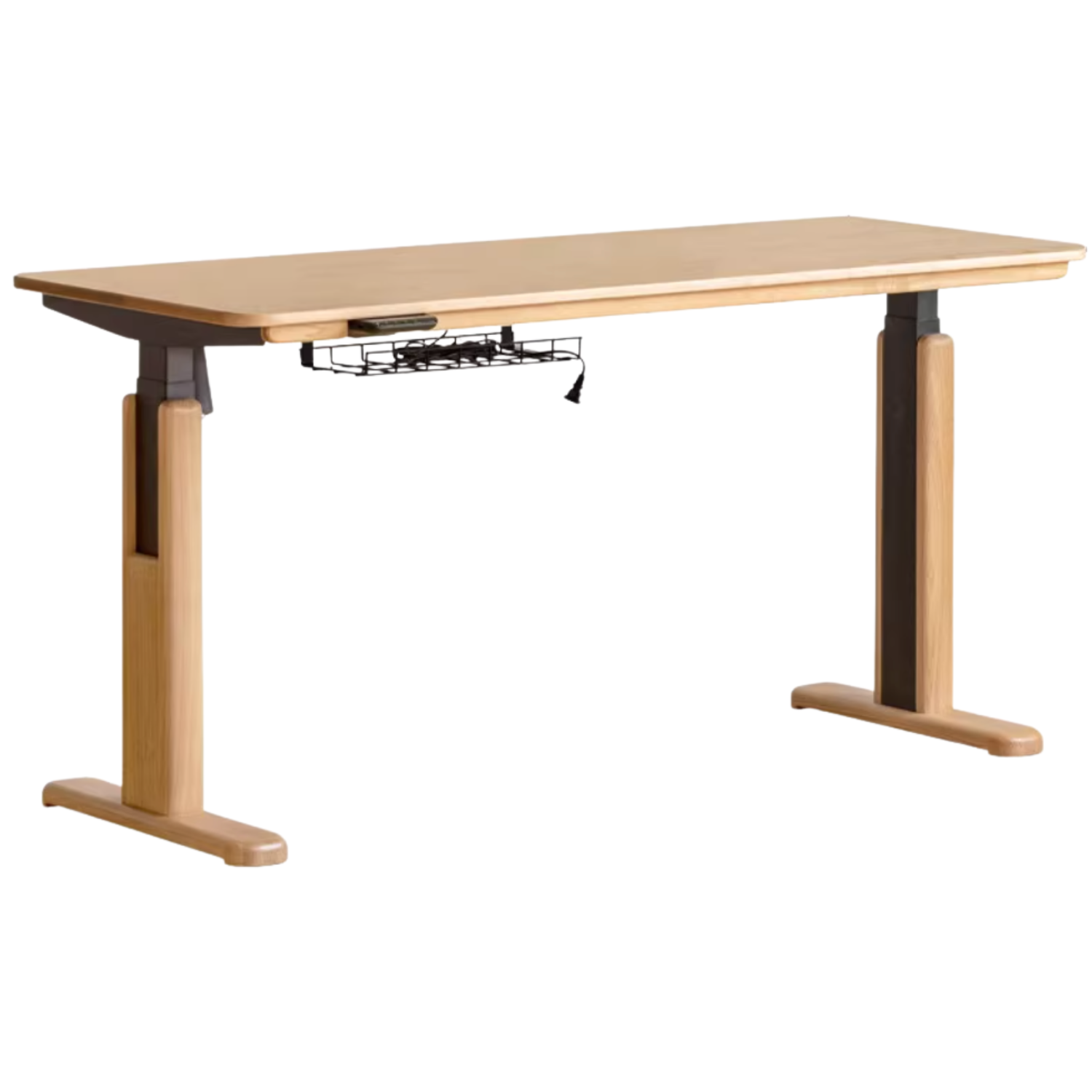 Cherry, Ash Solid Wood Electric Elevating Desk