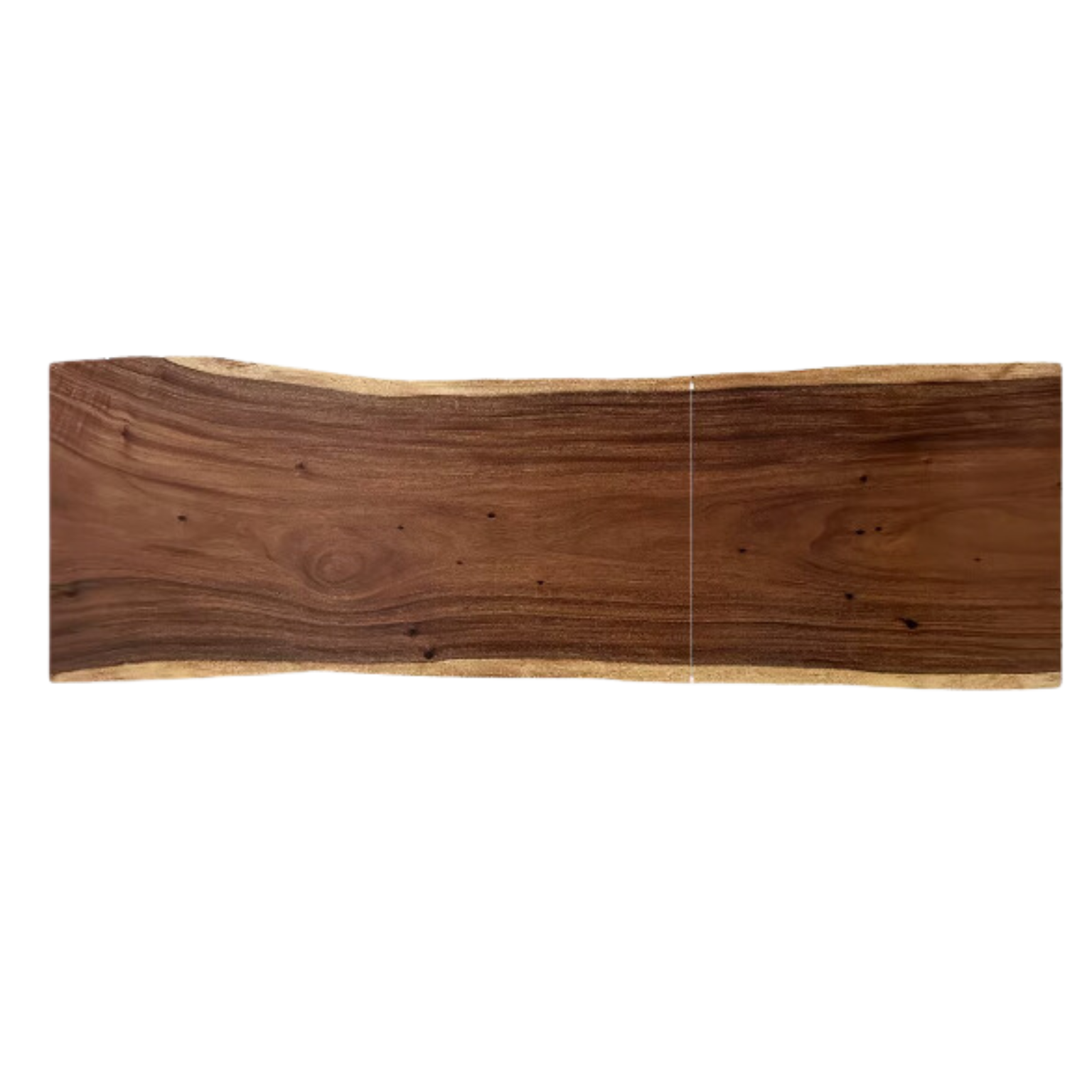 Black Walnut Solid Wood Natural Edge Large Top For Dining Table.