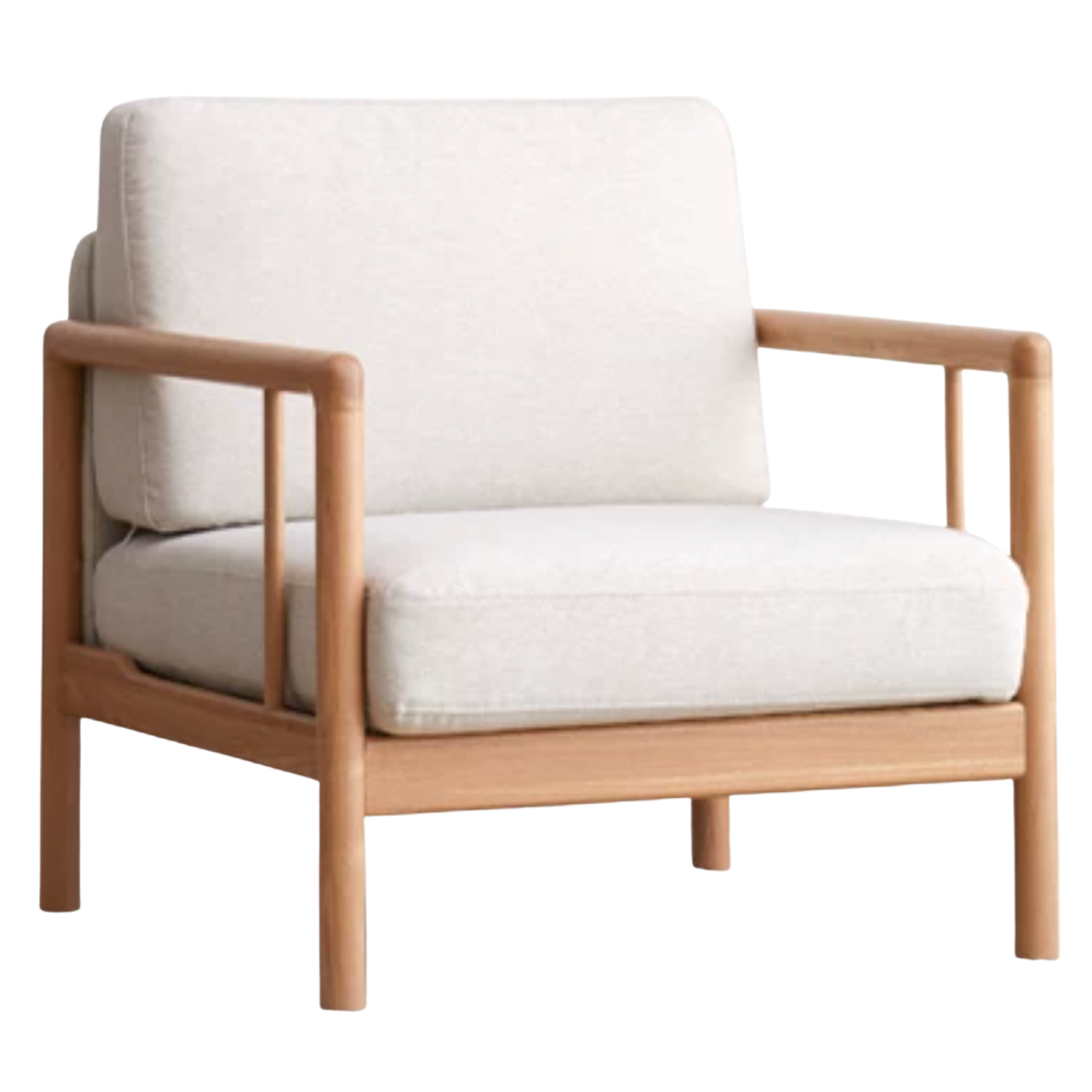 Ash Solid Wood Single Armchair