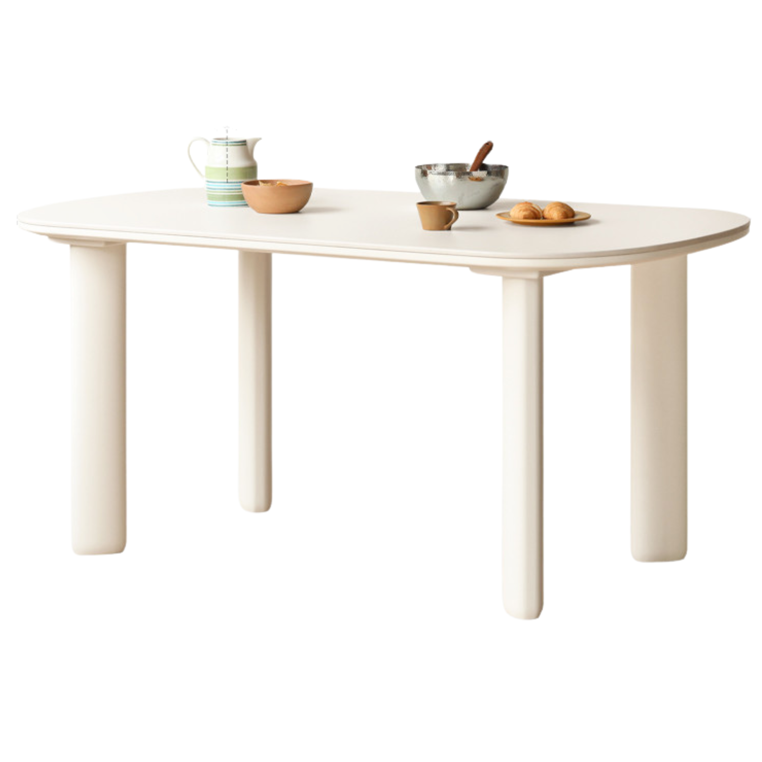 Poplar Solid Wood Rock Plated Oval Dining Table
