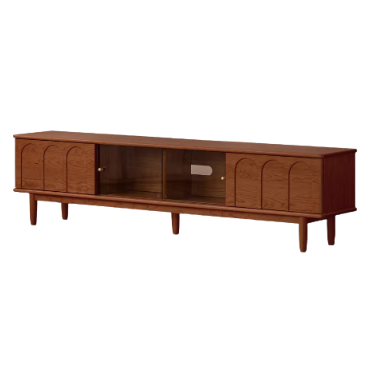 Cherry, Poplar Solid Wood French Retro Style TV Cabinet.