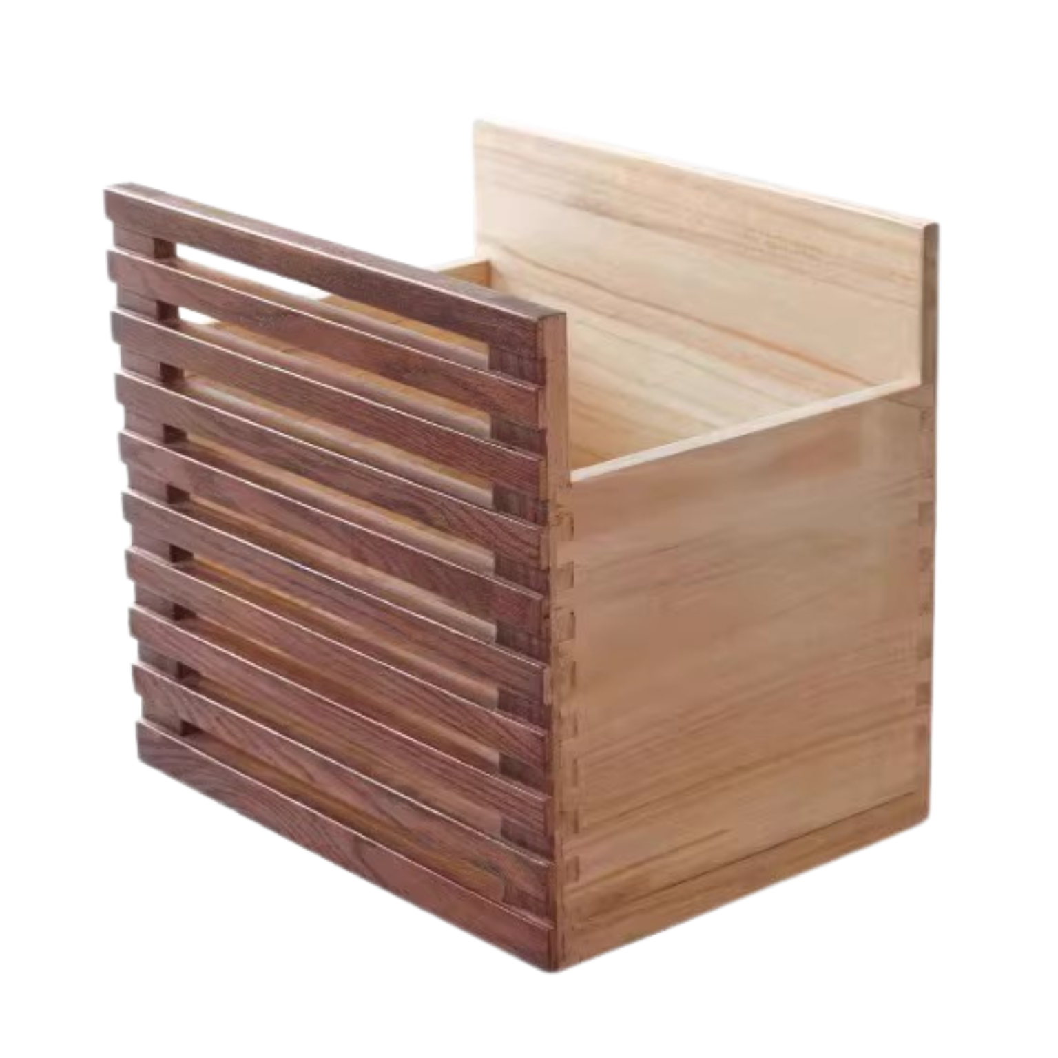 Oak Solid Wood Bookshelf Free Combination Floor-to-ceiling Lattice Cabinet