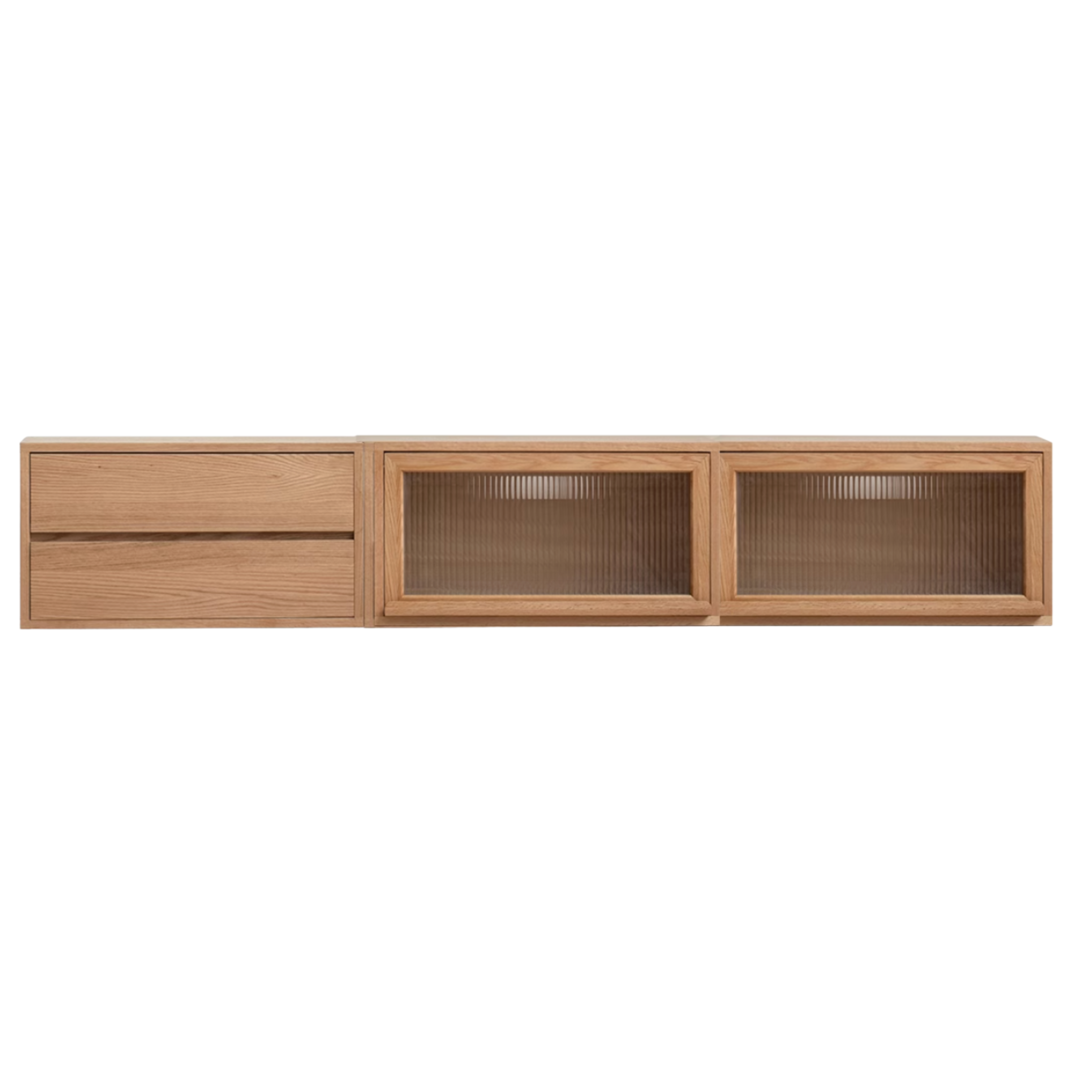 Oak, Ash Solid Wood TV Cabinet Modern Free Combination Storage Bookcases