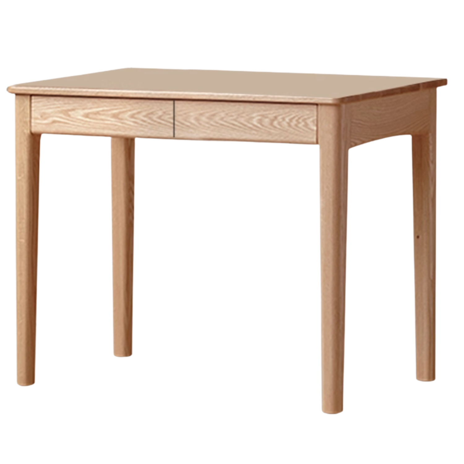 Oak, Ash Solid Wood Modern Desk Bookshelf Integrated