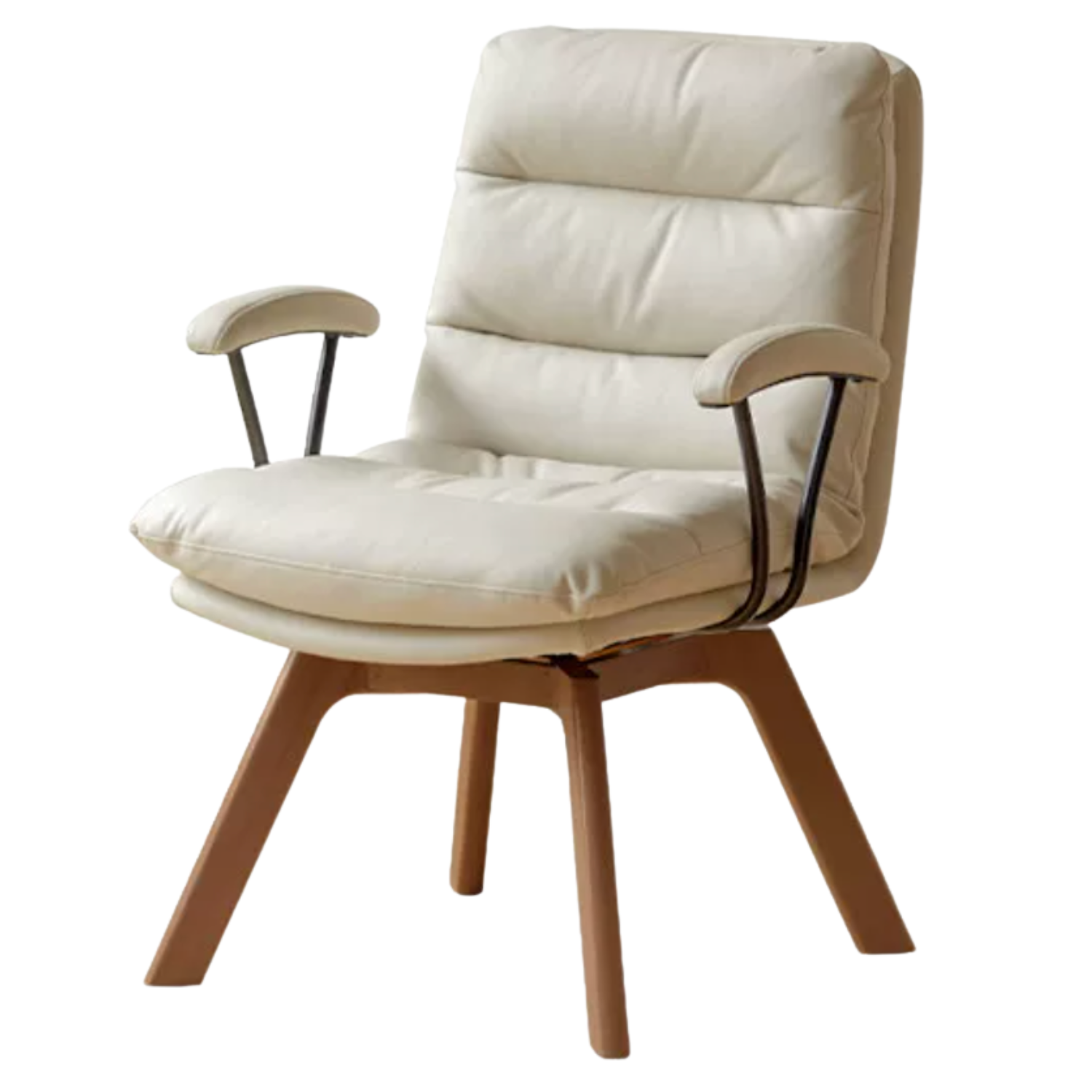 Beech Solid Wood Rotating Chair Technical Fabric.