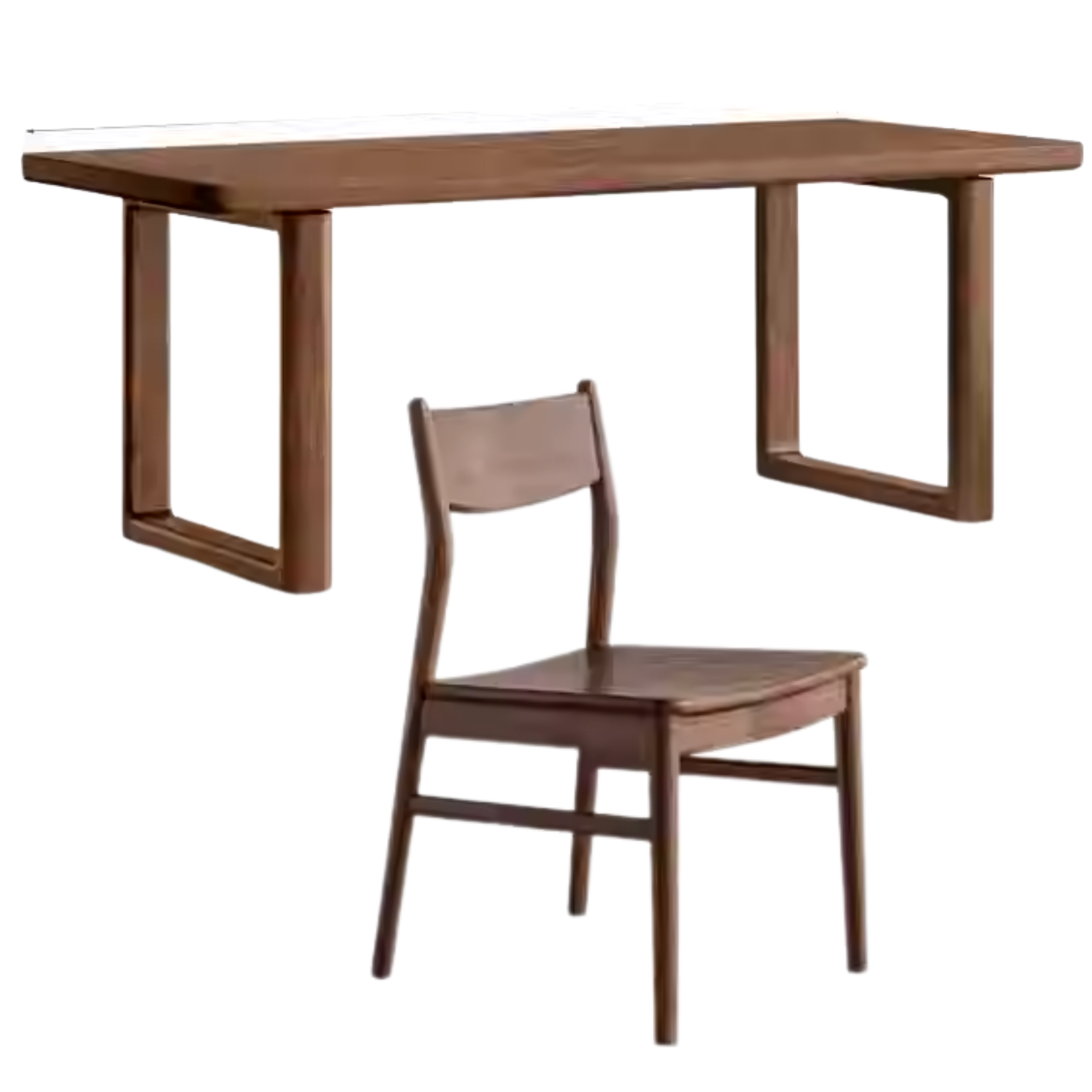 Black Walnut Solid Wood Large Board Dining Table