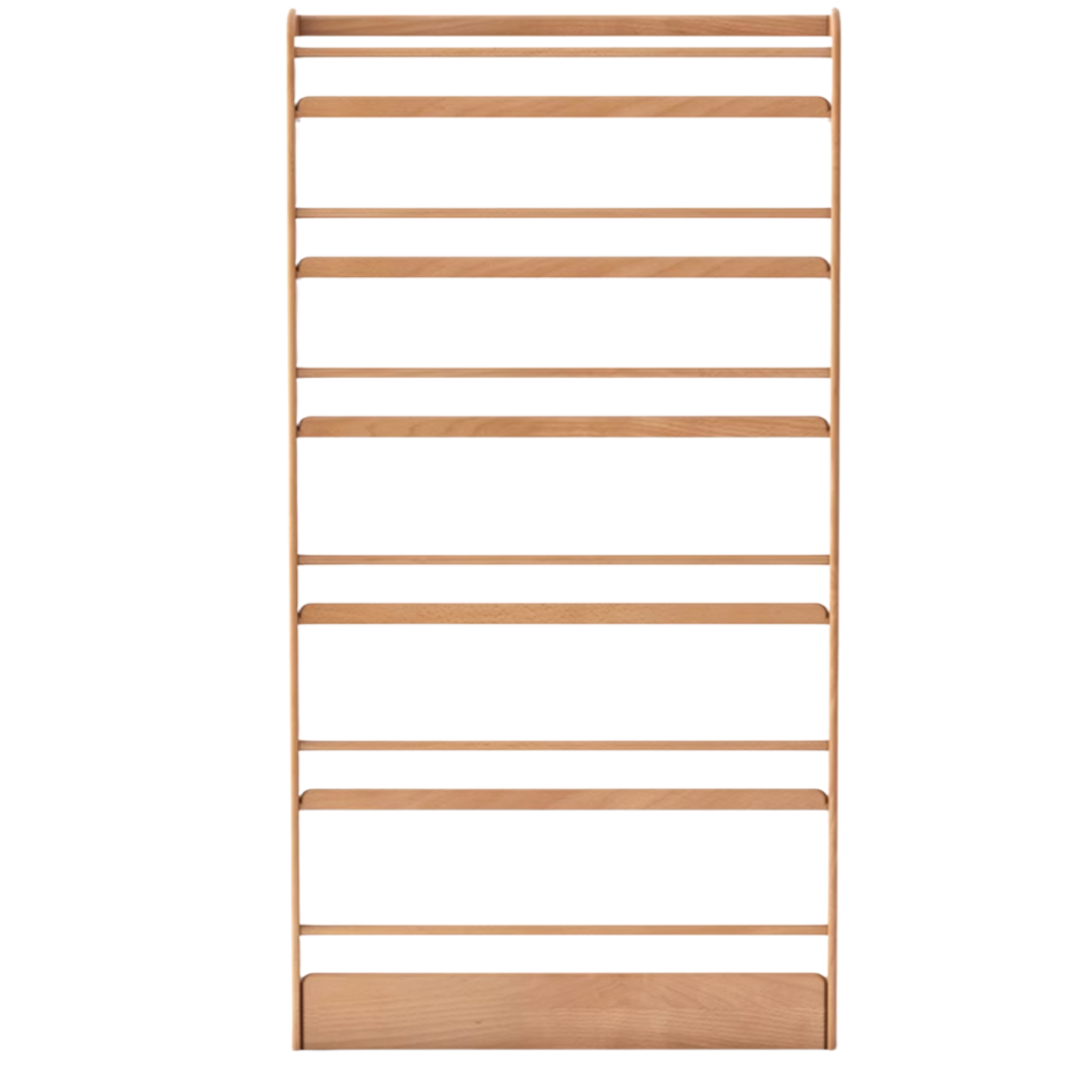 Oak, Beech Solid Wood Wall-mounted Ultra-thin Bookshelf