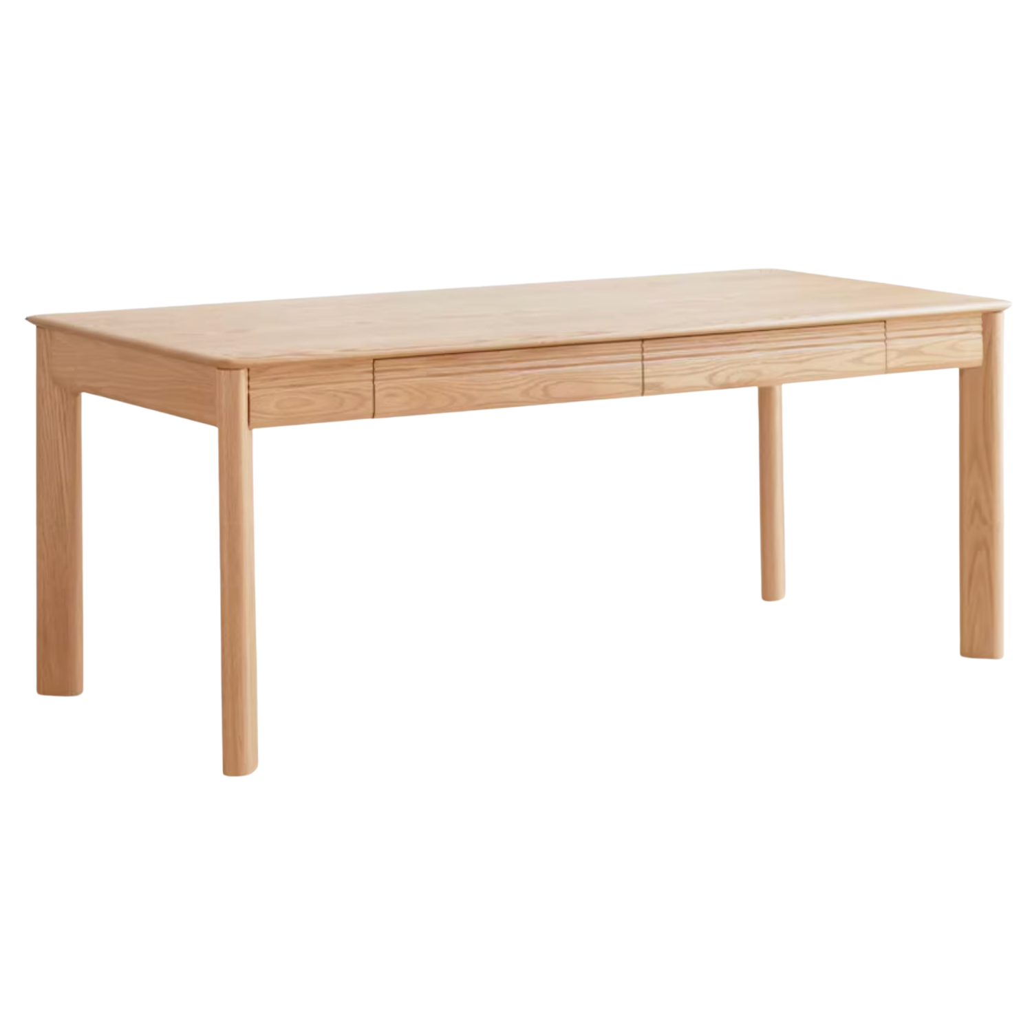 Oak, Ash Solid Wood Long Office Desk