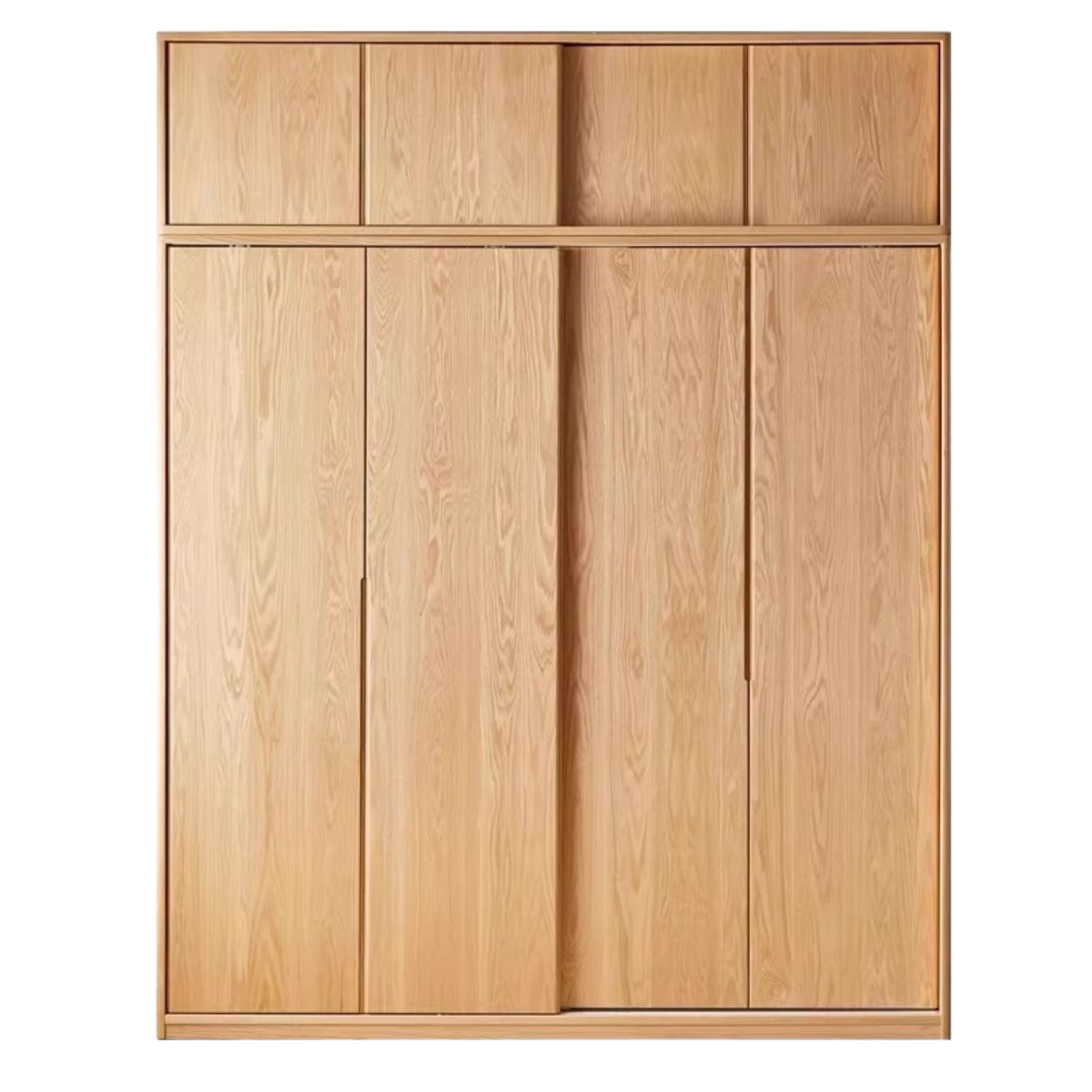 Oak Solid Wood Wardrobe Sliding Door-
