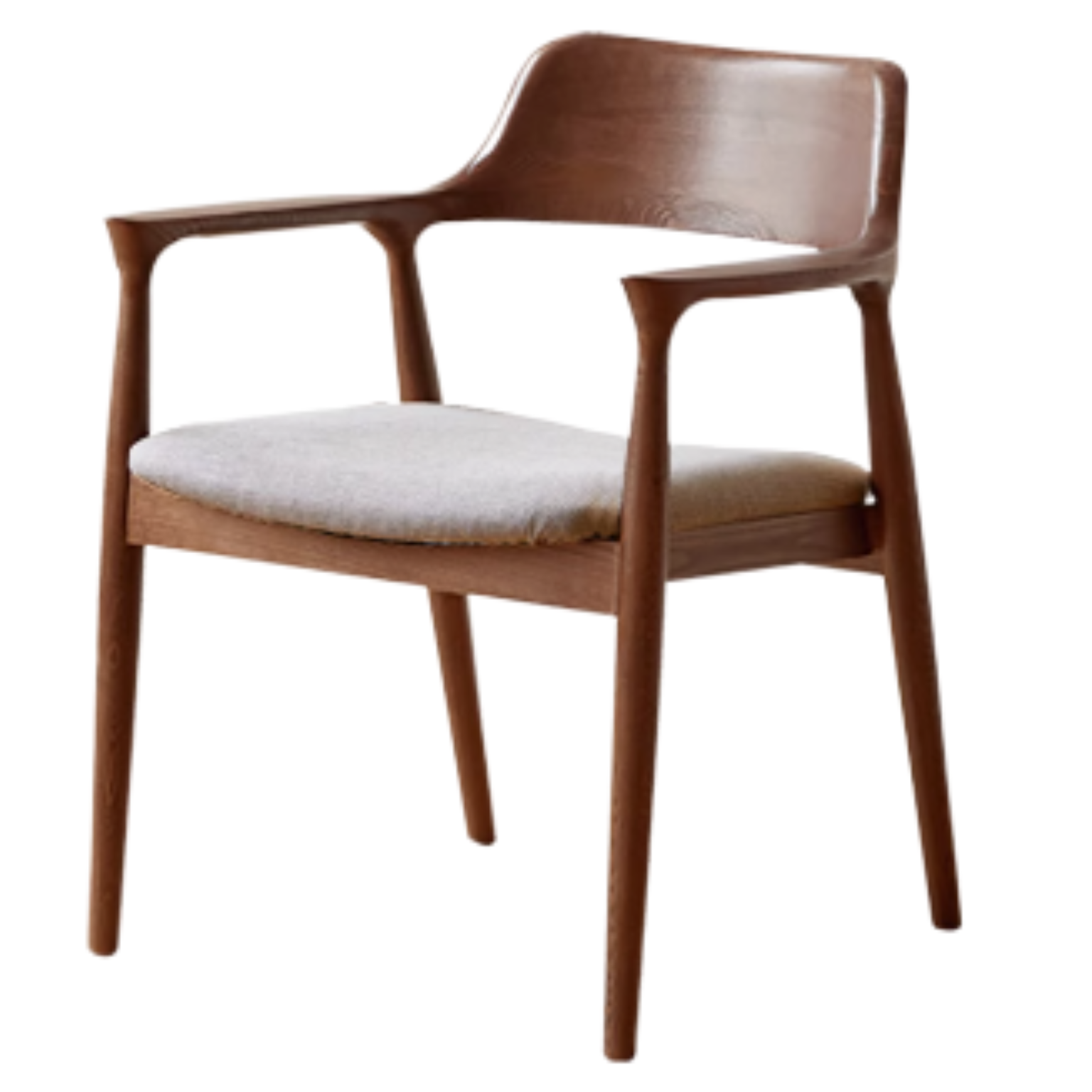 Ash Solid Wood Elegant Armchair