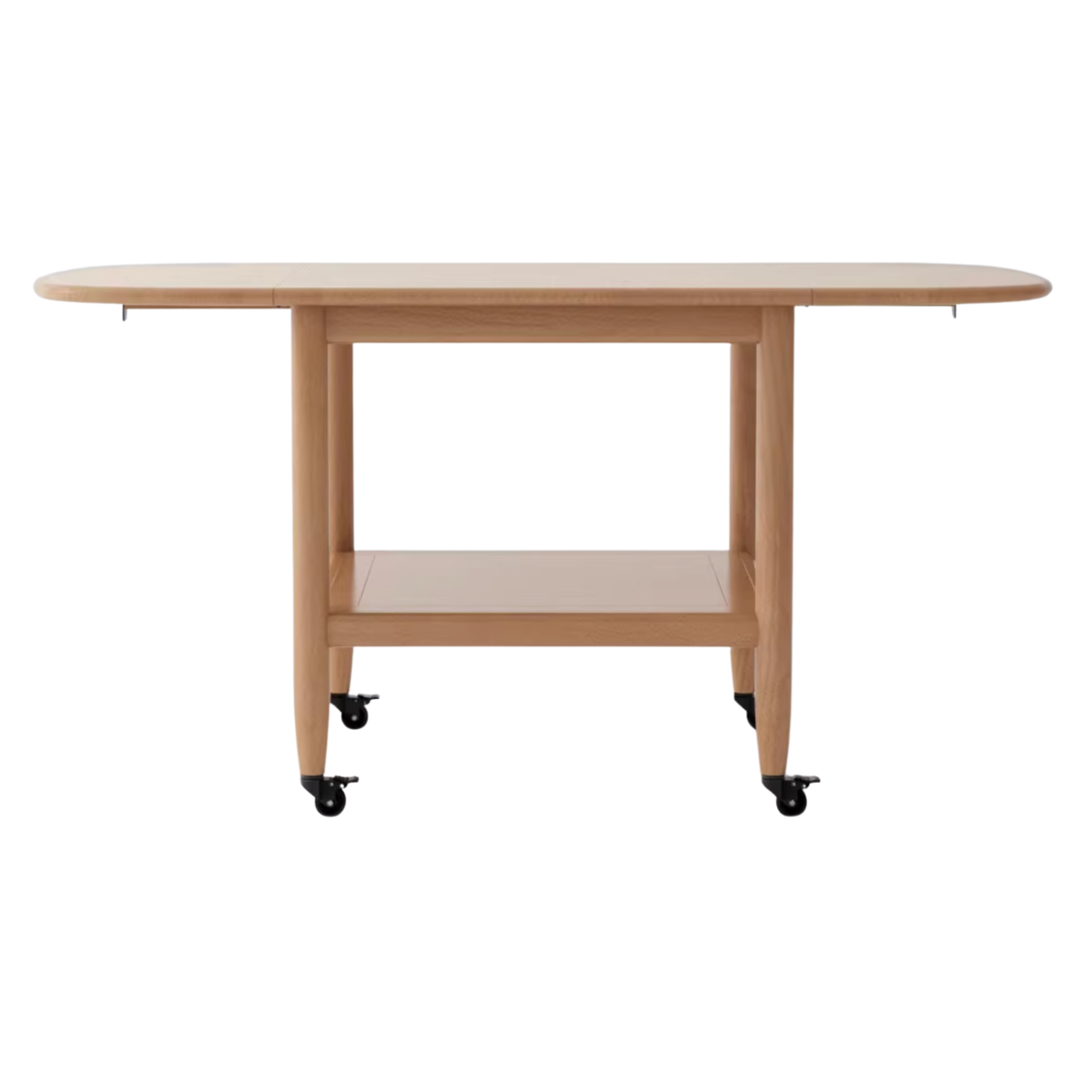 Oak, Beech Solid Wood Folding Mobile Coffee Table