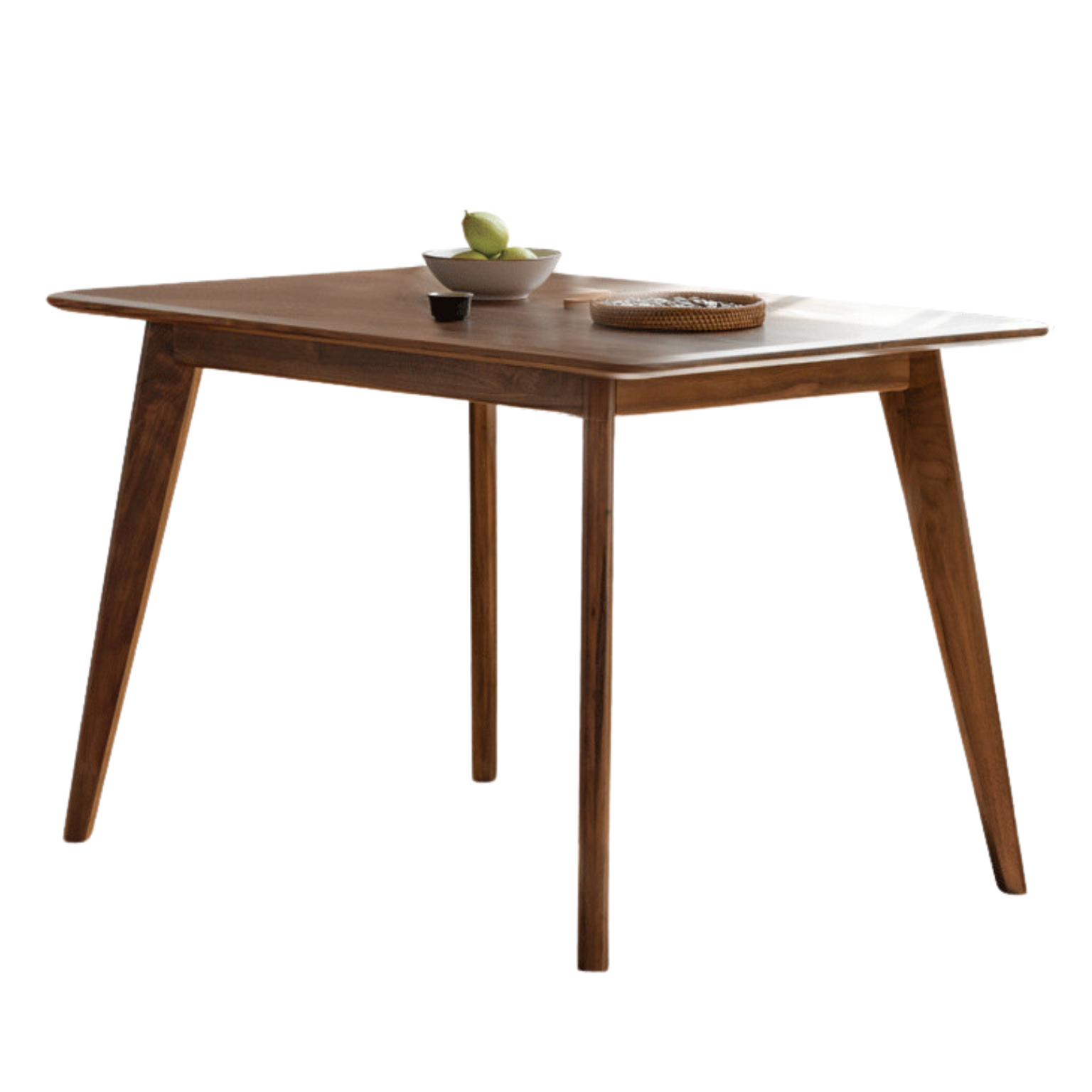 Sandalwood, Black Walnut Solid Wood North American Dining Table