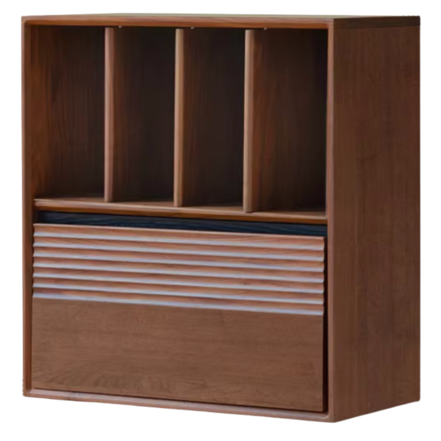 Sandalwood, Oak, Black Walnut, Ash Solid Wood Light Luxury Style Module Bookcase