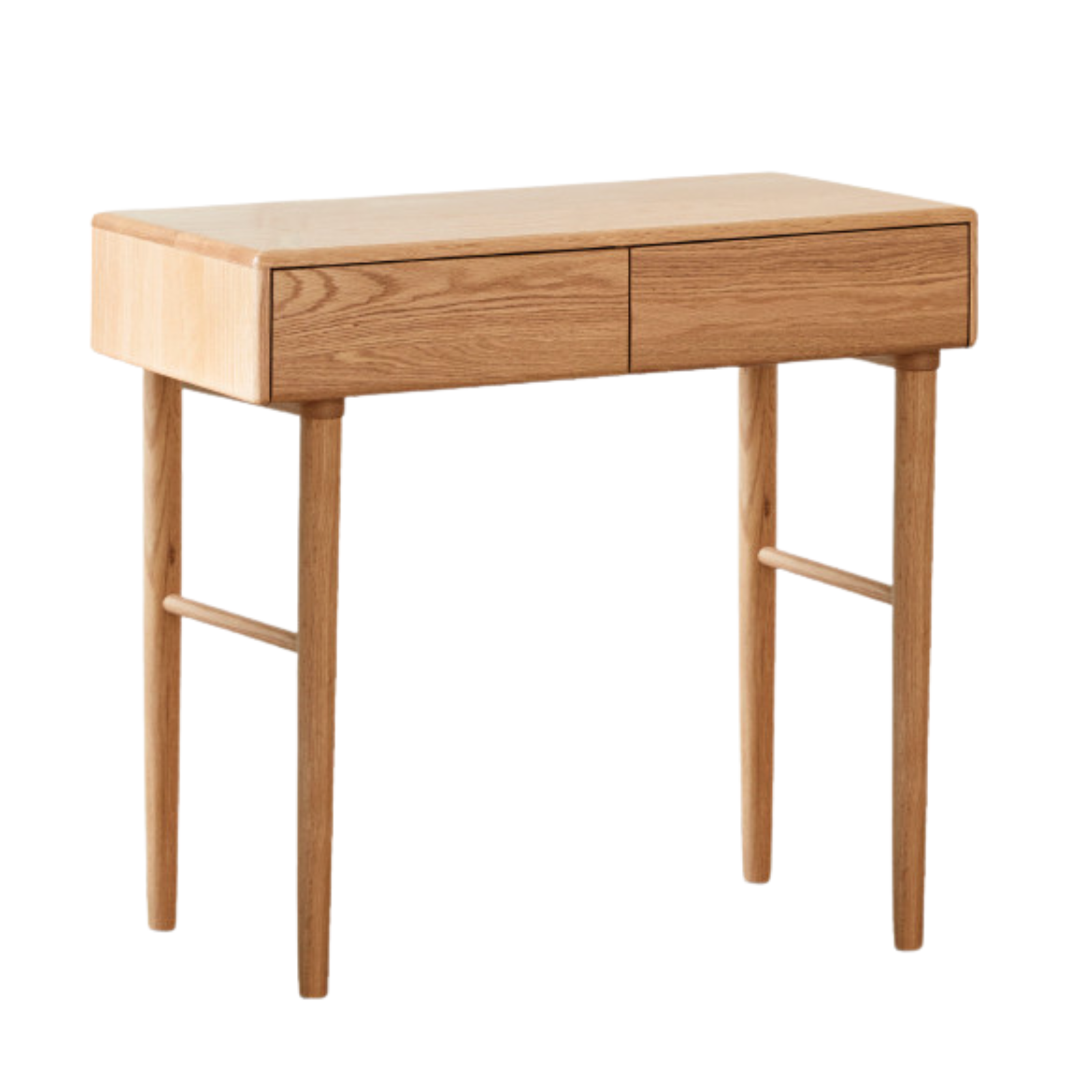 Solid Rubberwood, Oak, Beech Solid Wood Retractable Vanity Table Modern.