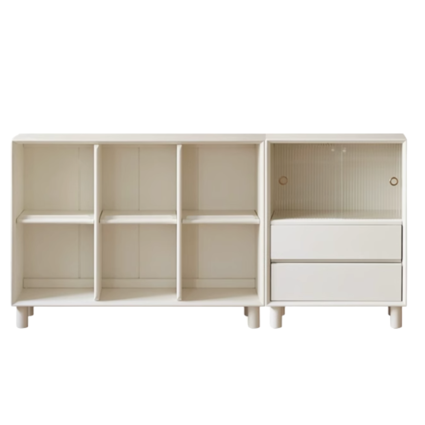 Rubber Solid Wood Modern Bookcase.