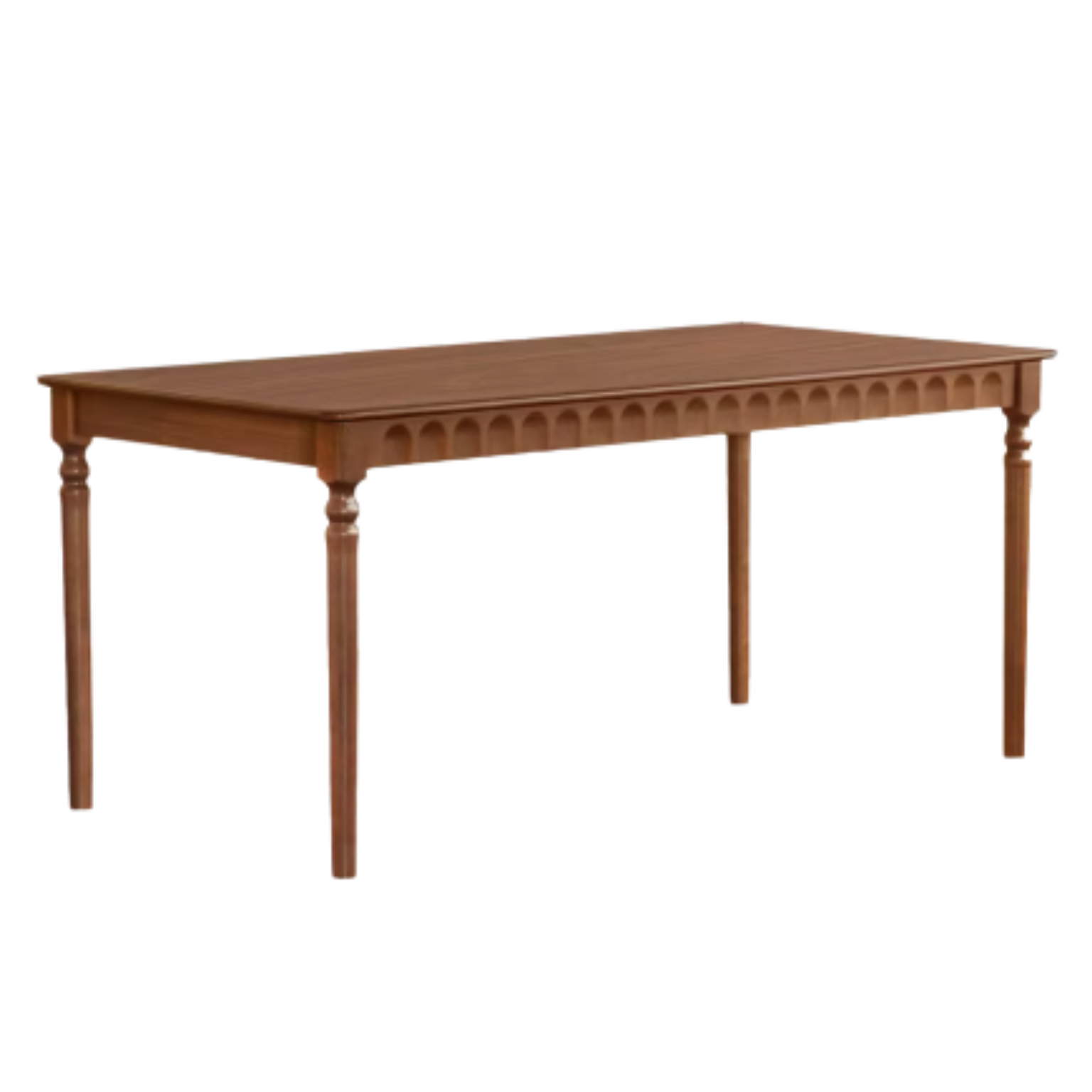 Black Walnut, Poplar, Cherry Solid Wood American Retro Rectangular Dining Table