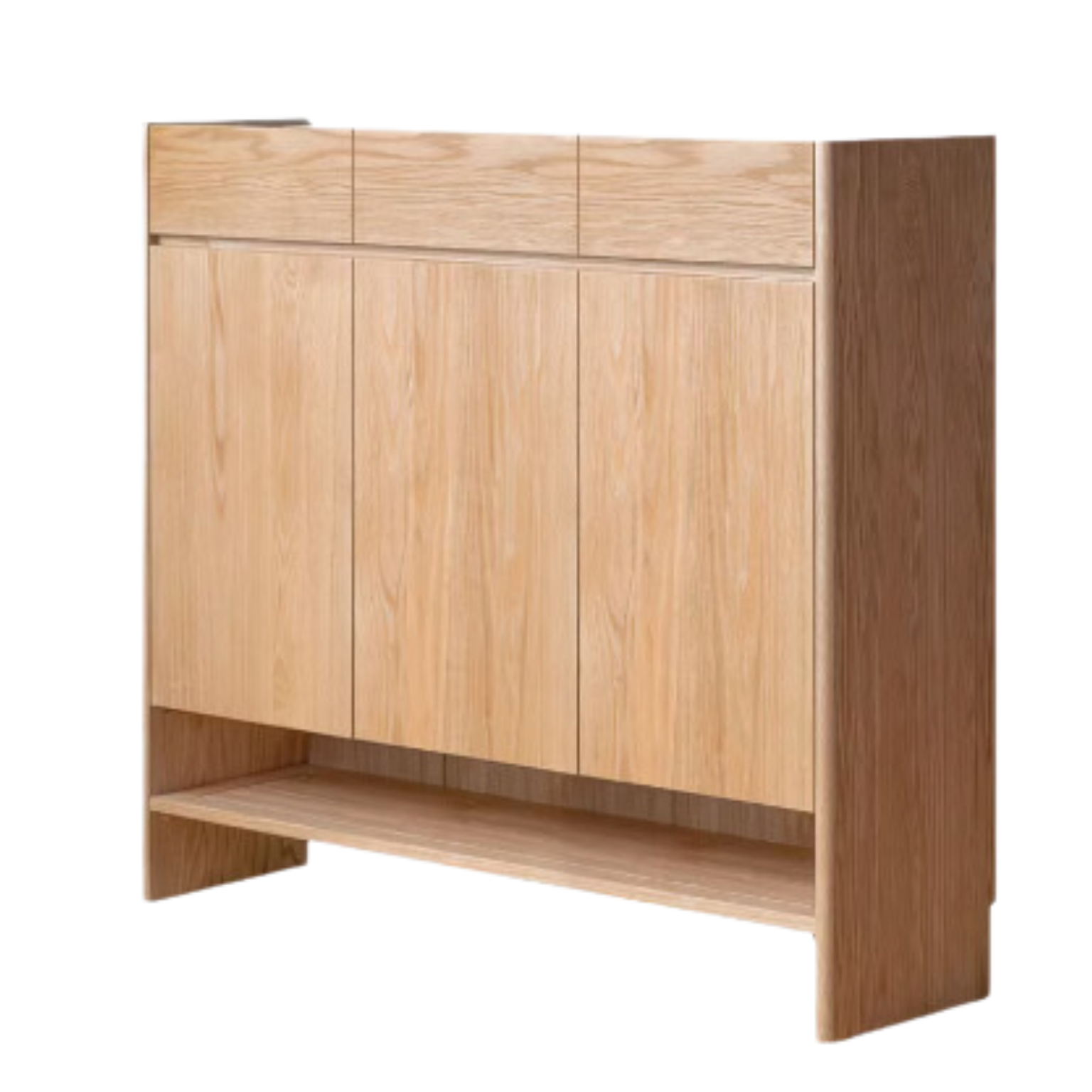 Oak Solid Wood Nordic Rock Slab Shoe Cabinet