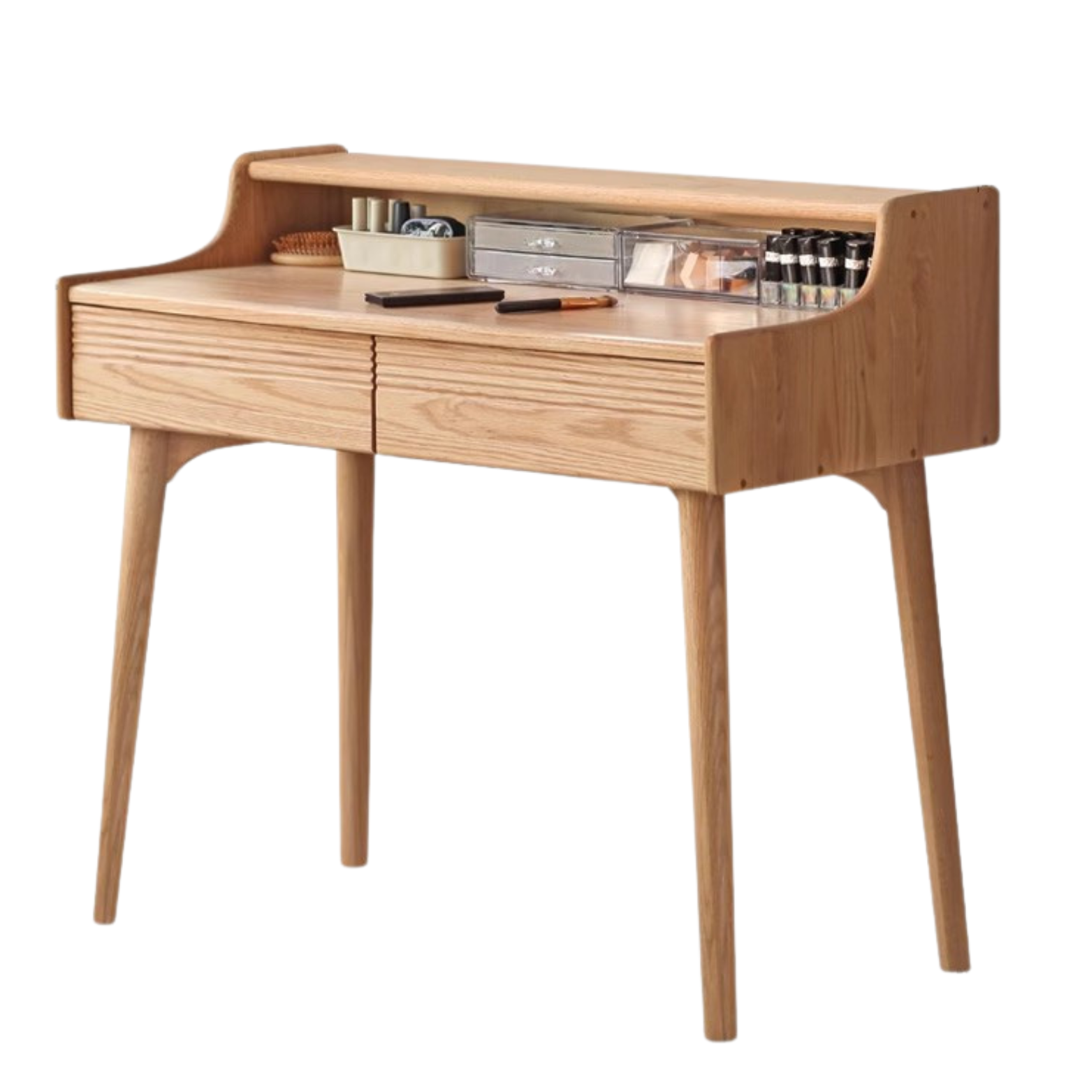 Solid RubberWood Cream Style Vanity Table.