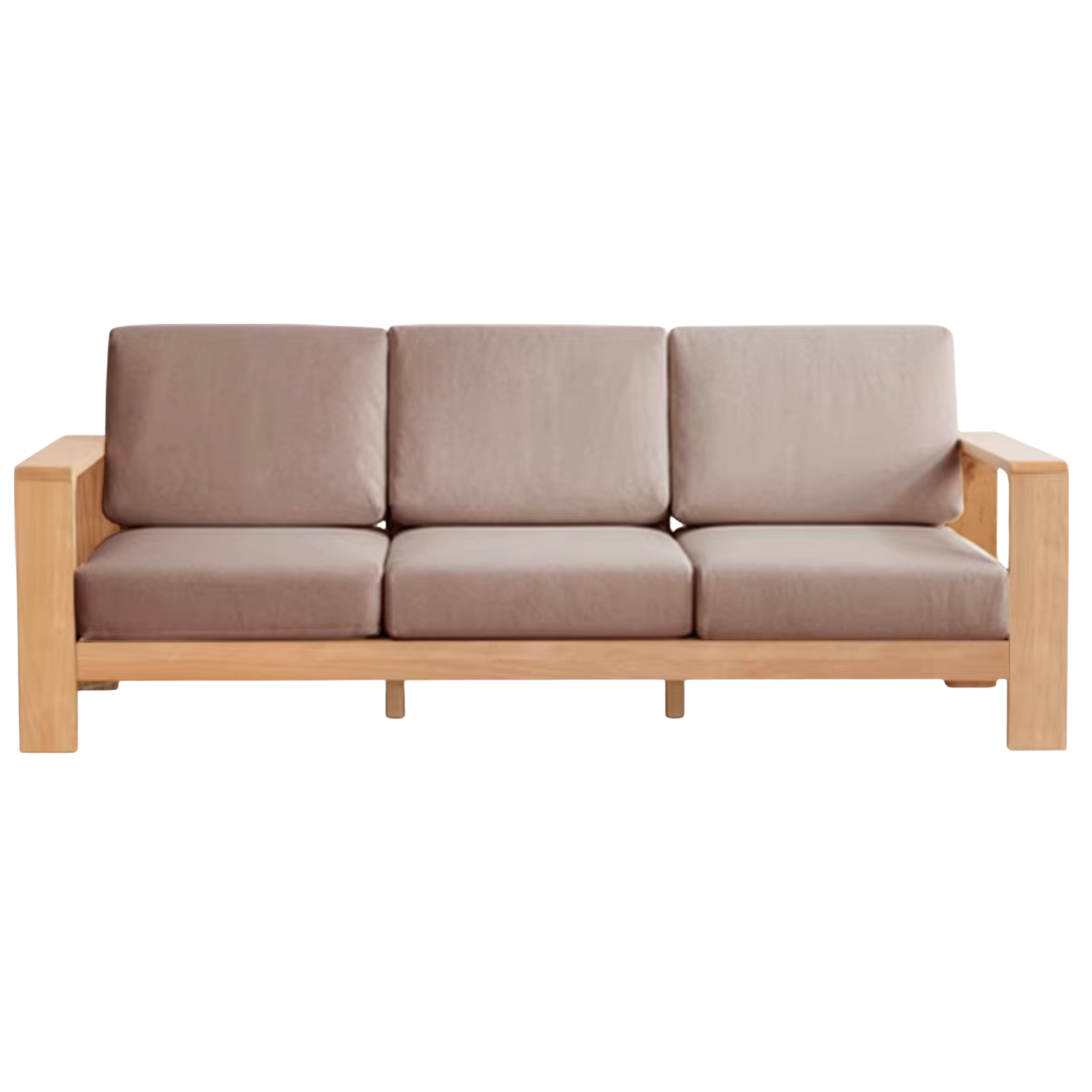Oak, Poplar, Rubberwood, Beech Solid Wood Modern Fabric Sofa.
