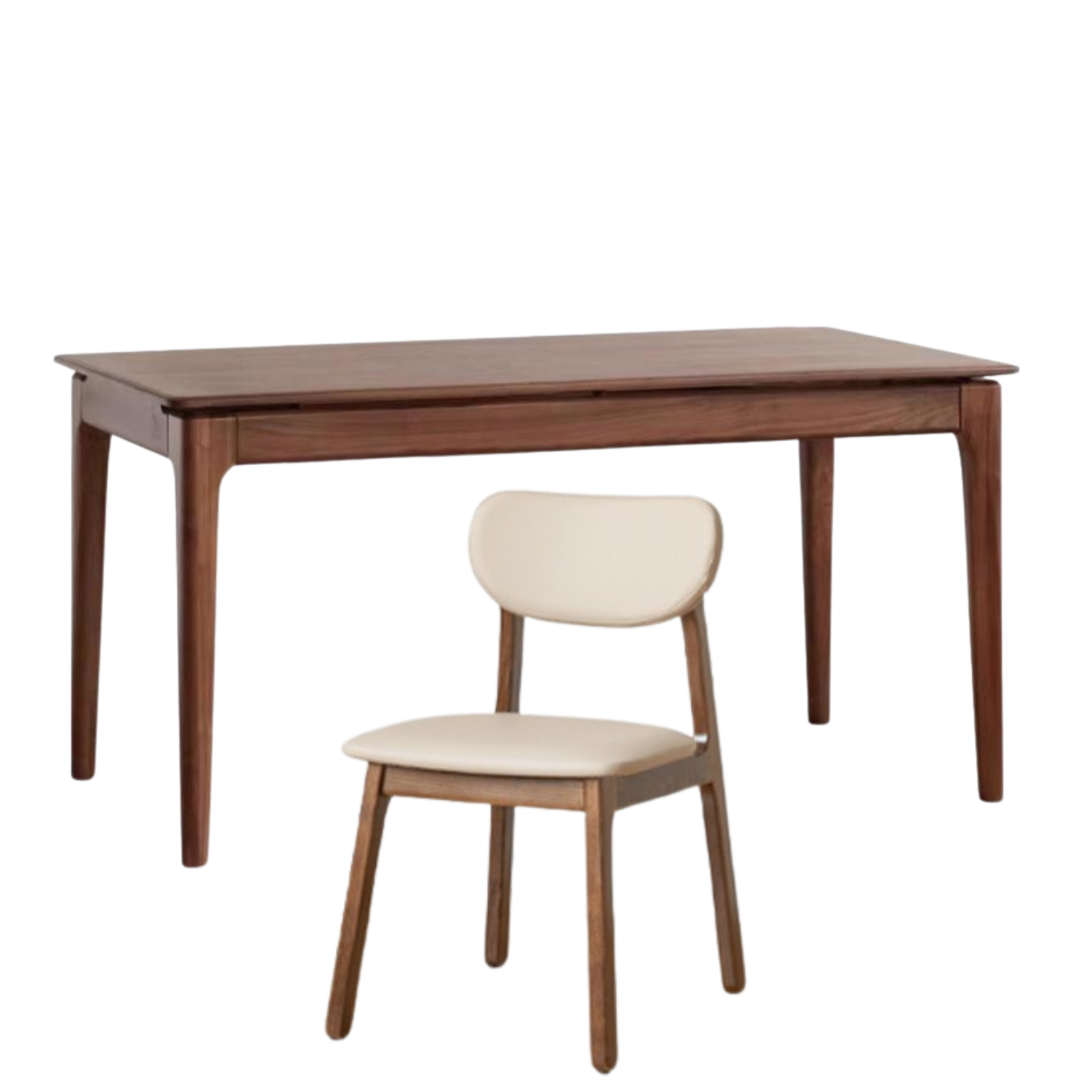 Black Walnut Solid Wood Rectangular Dining Table