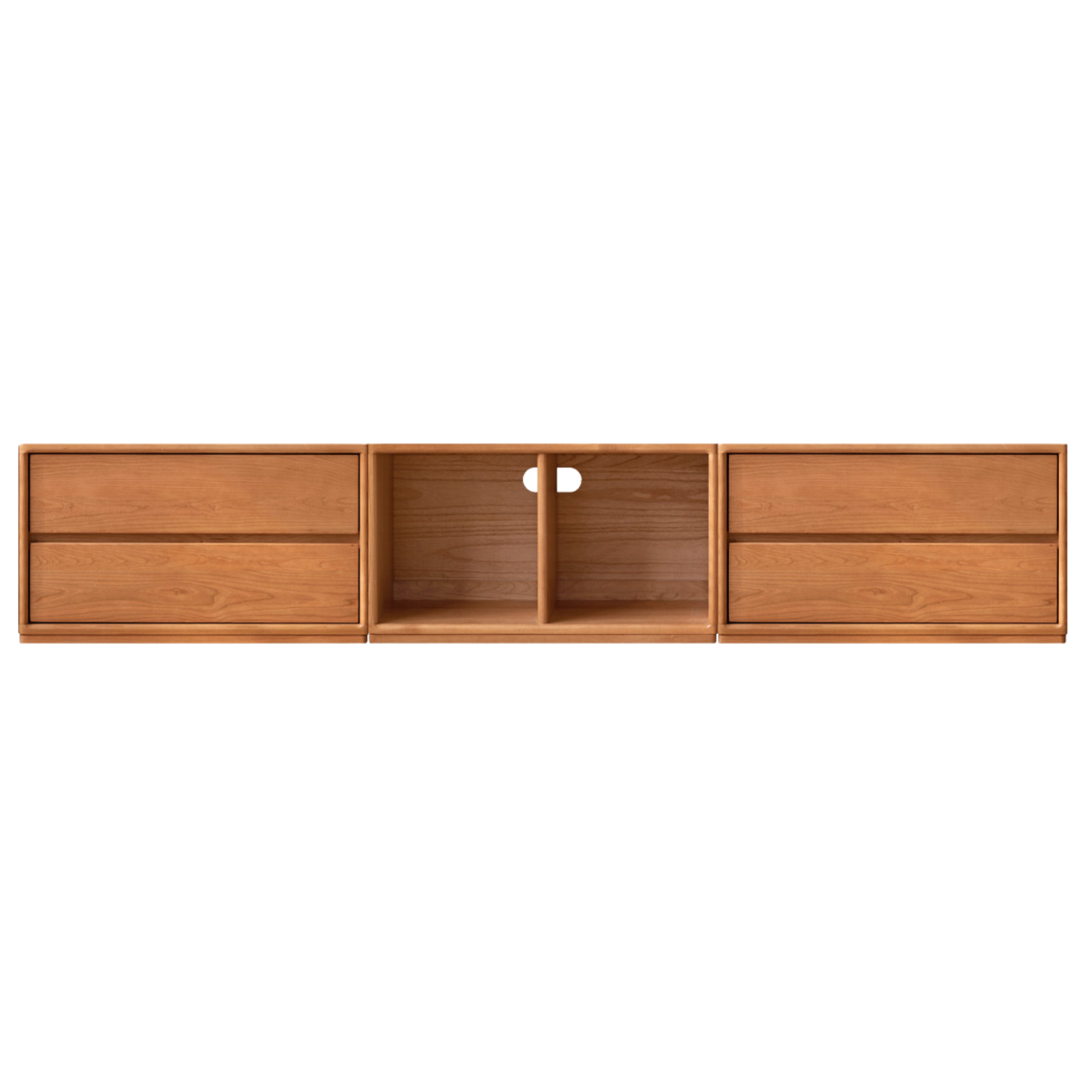 Cherry Solid Wood Free Combination Bookcase.