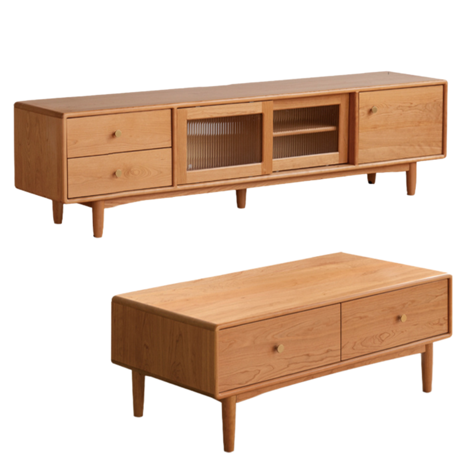Cherry Solid Wood Antique Coffee Table