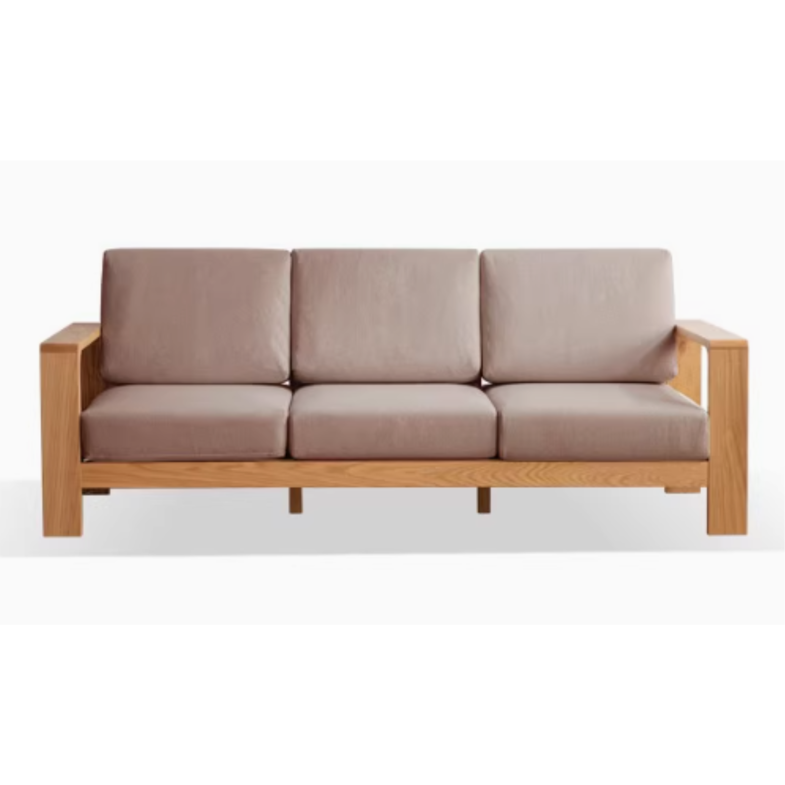 Oak, Poplar, Rubberwood, Beech Solid Wood Modern Fabric Sofa.