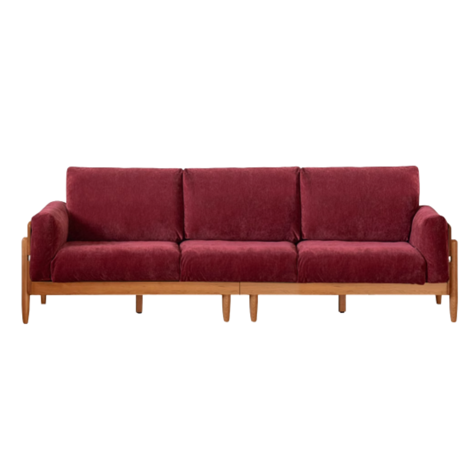 Cherry, Oak Solid Wood Antique Style Sofa.
