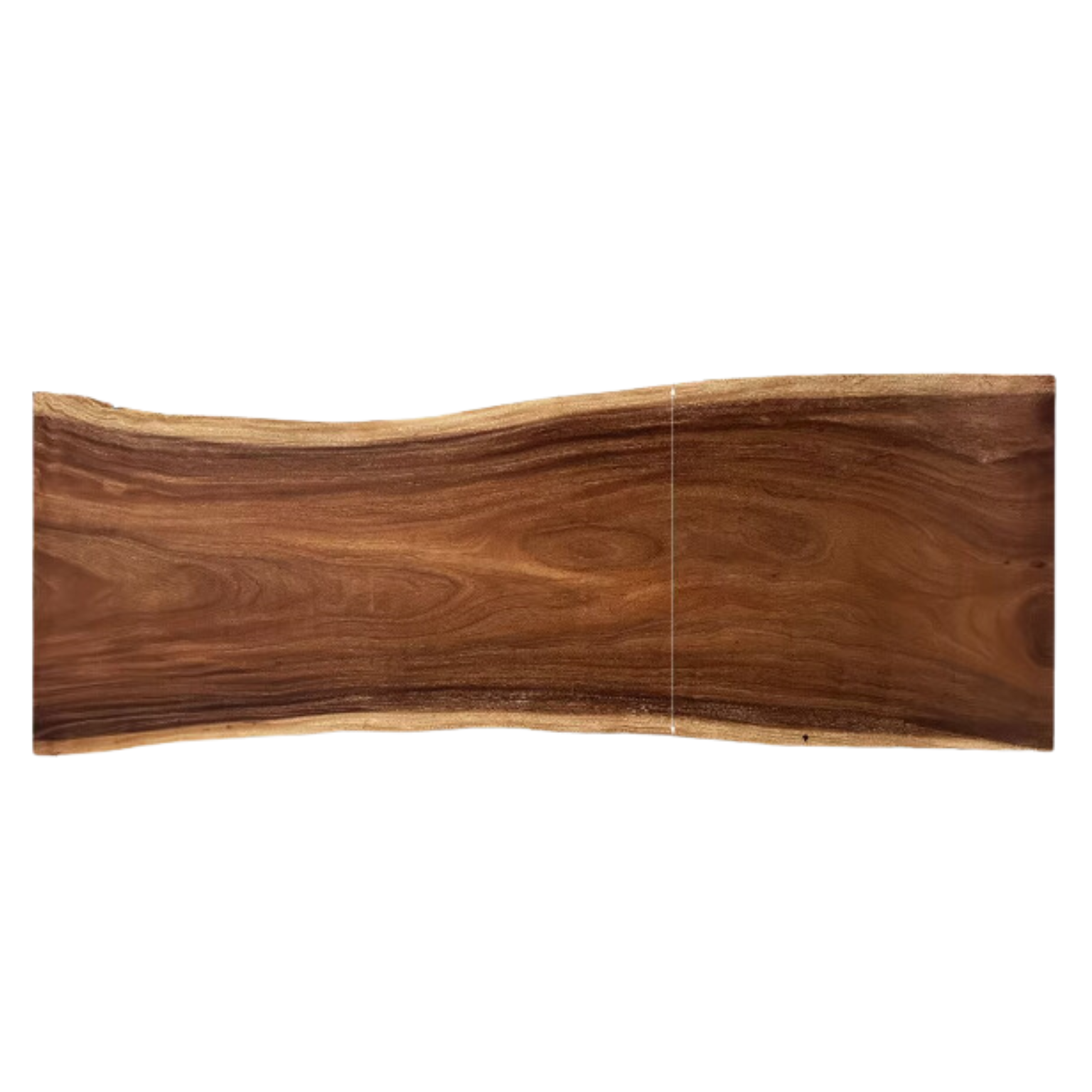 Black Walnut Solid Wood Natural Edge Large Top For Dining Table.