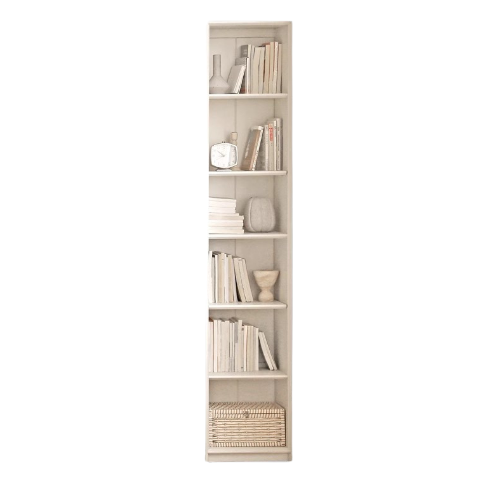 Oak Solid Wood Combination Bookcase Glass Door Floor-to-ceiling Bookshelf