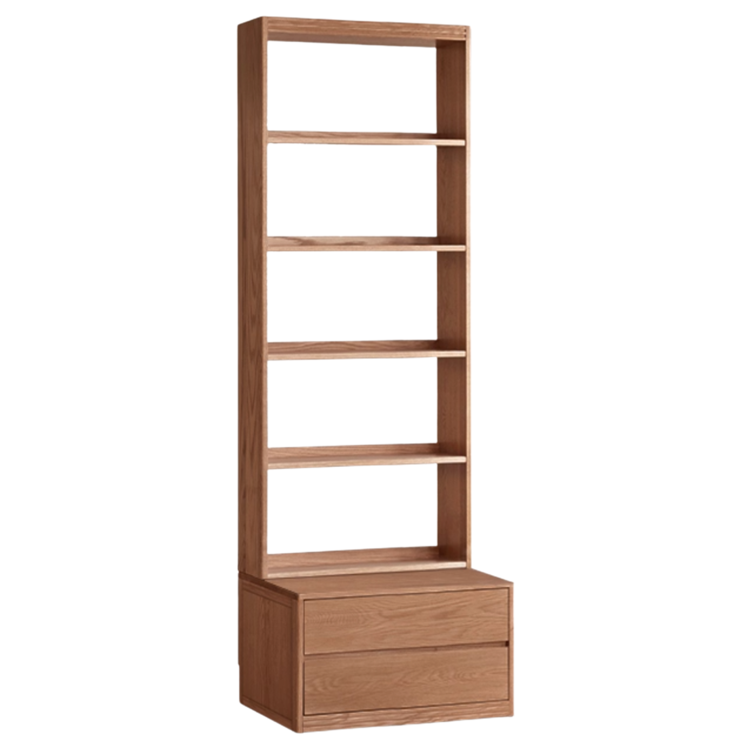 Oak, Ash Solid Wood Wall-To-Wall With Seat Combined Bookshelf