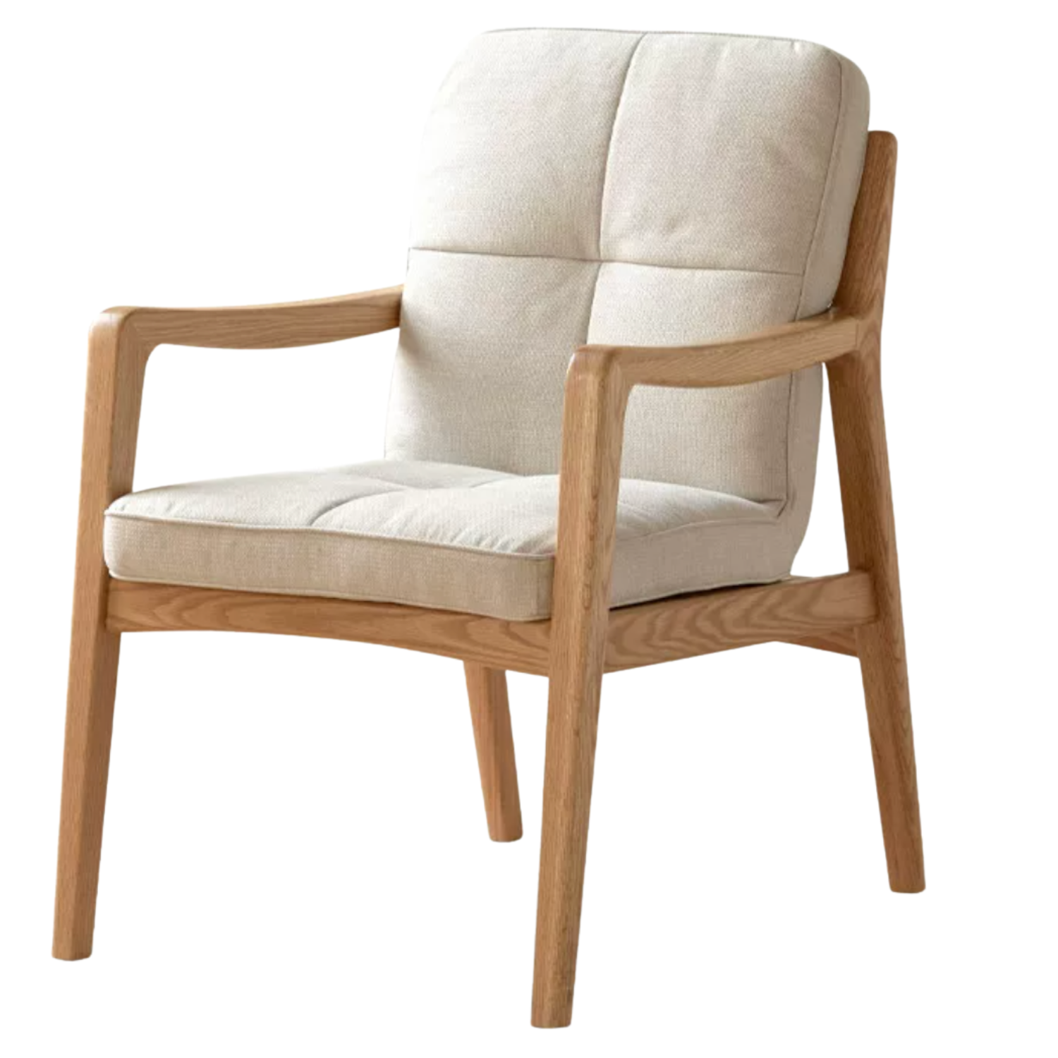 Black Walnut, Oak Solid Wood Modern Style Chair