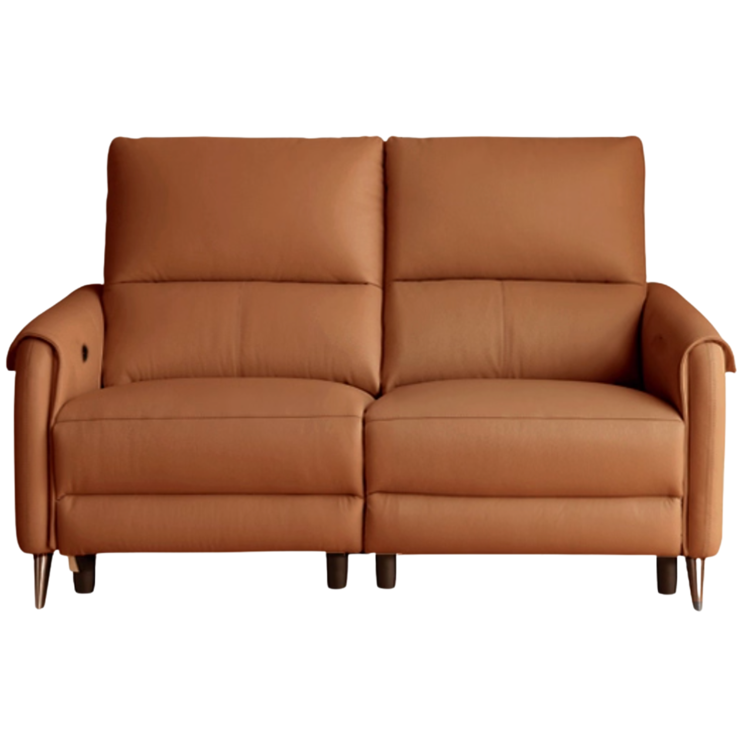 Leather Sofa Multifunctional Telescopic Electric Sofa.