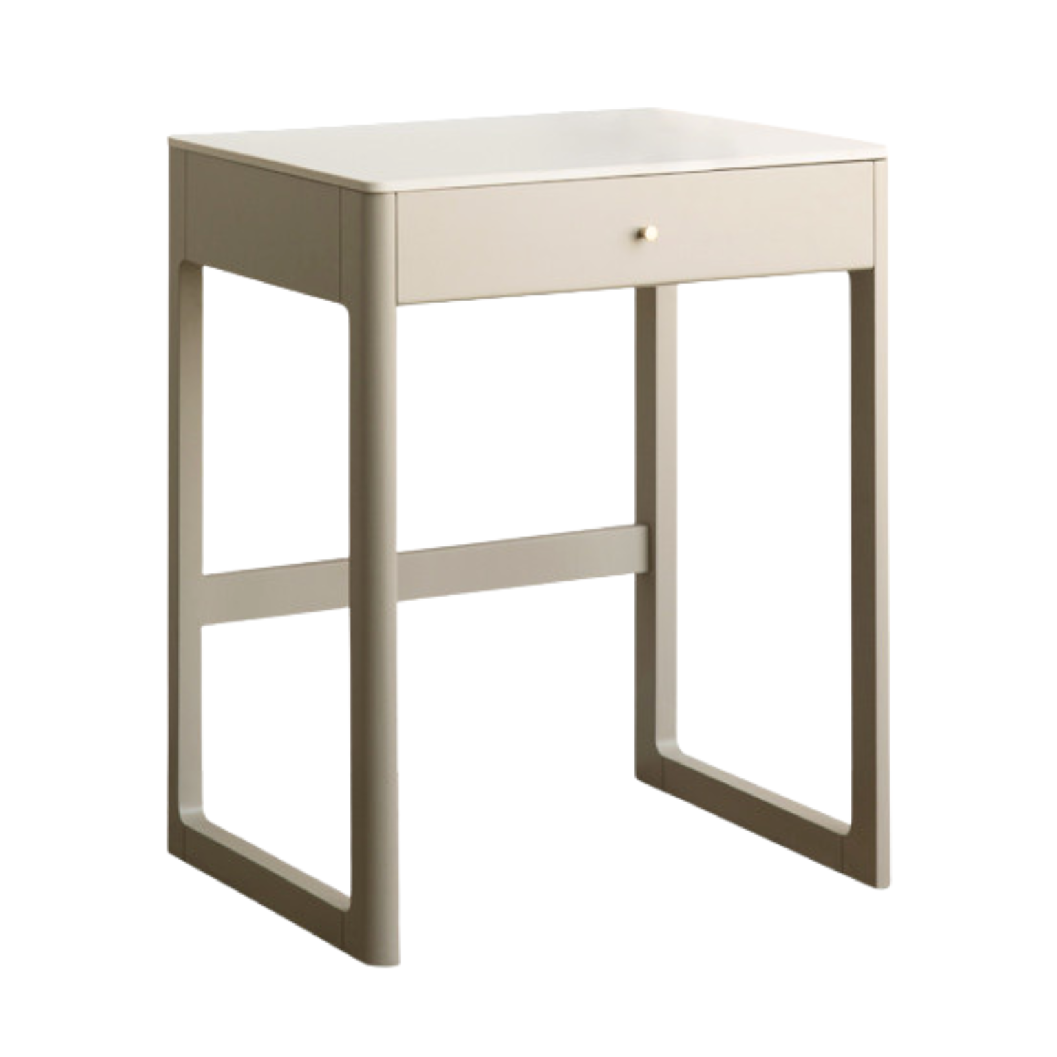 Poplar Solid Wood Office Desk, Small Dressing Table Slate Top