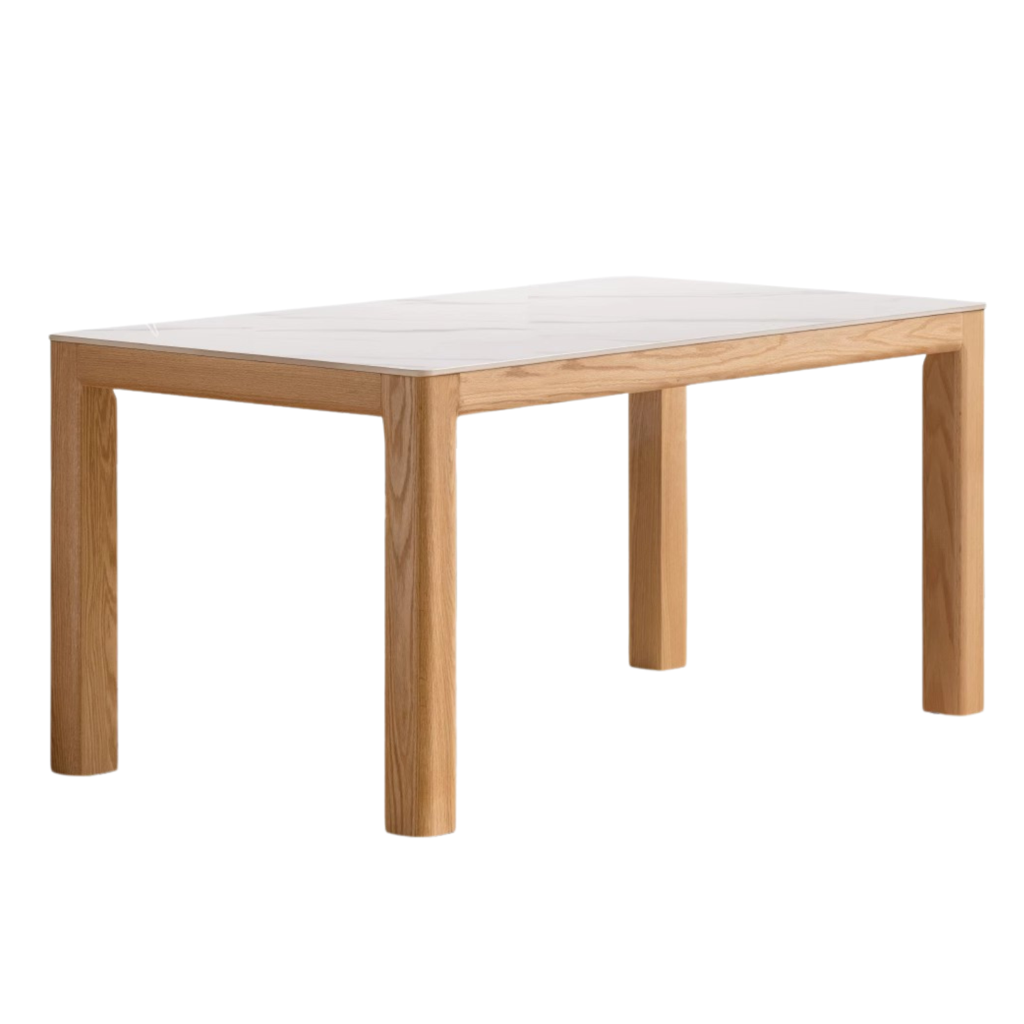 Oak Solid Wood Simple Shape Dining Table