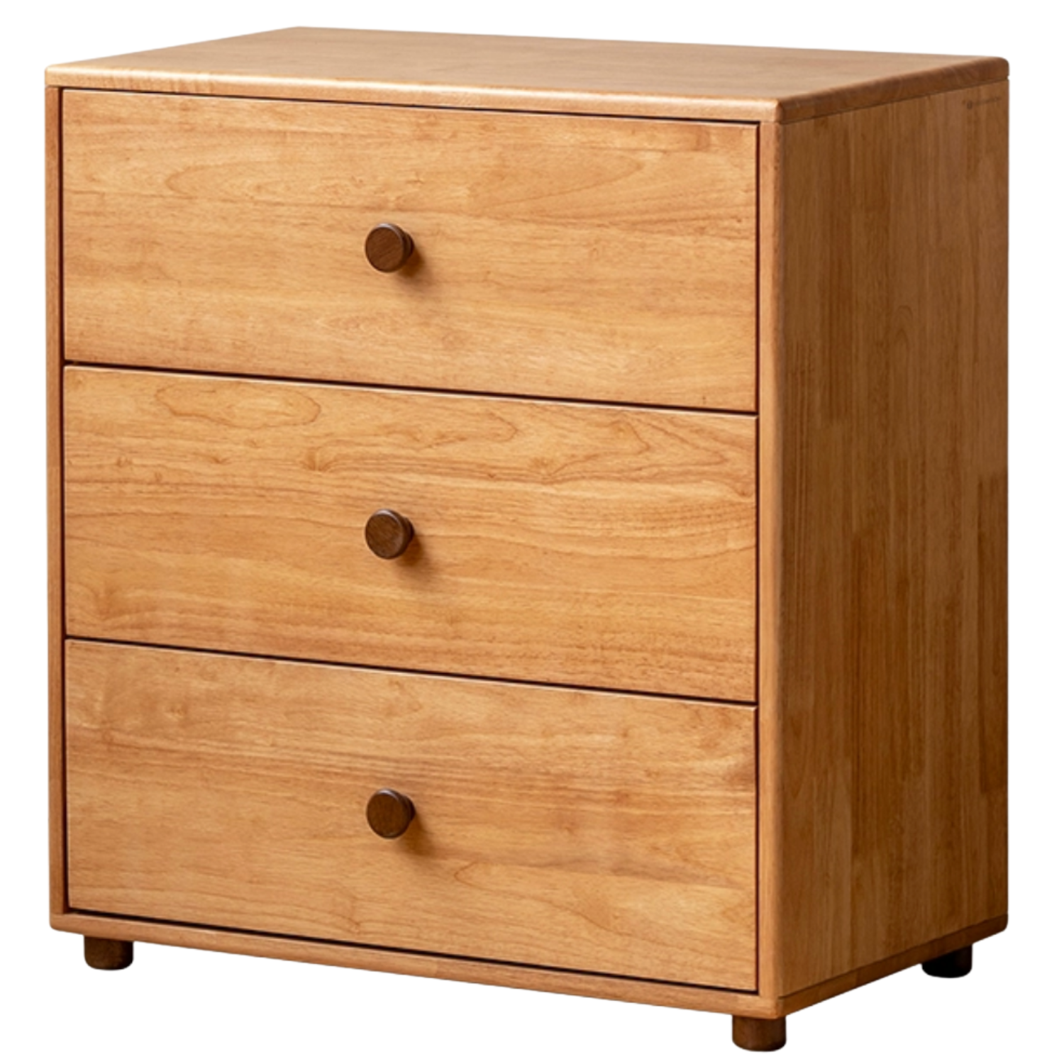 Beech, Solid Rubberwood Children's Bucket Cabinet