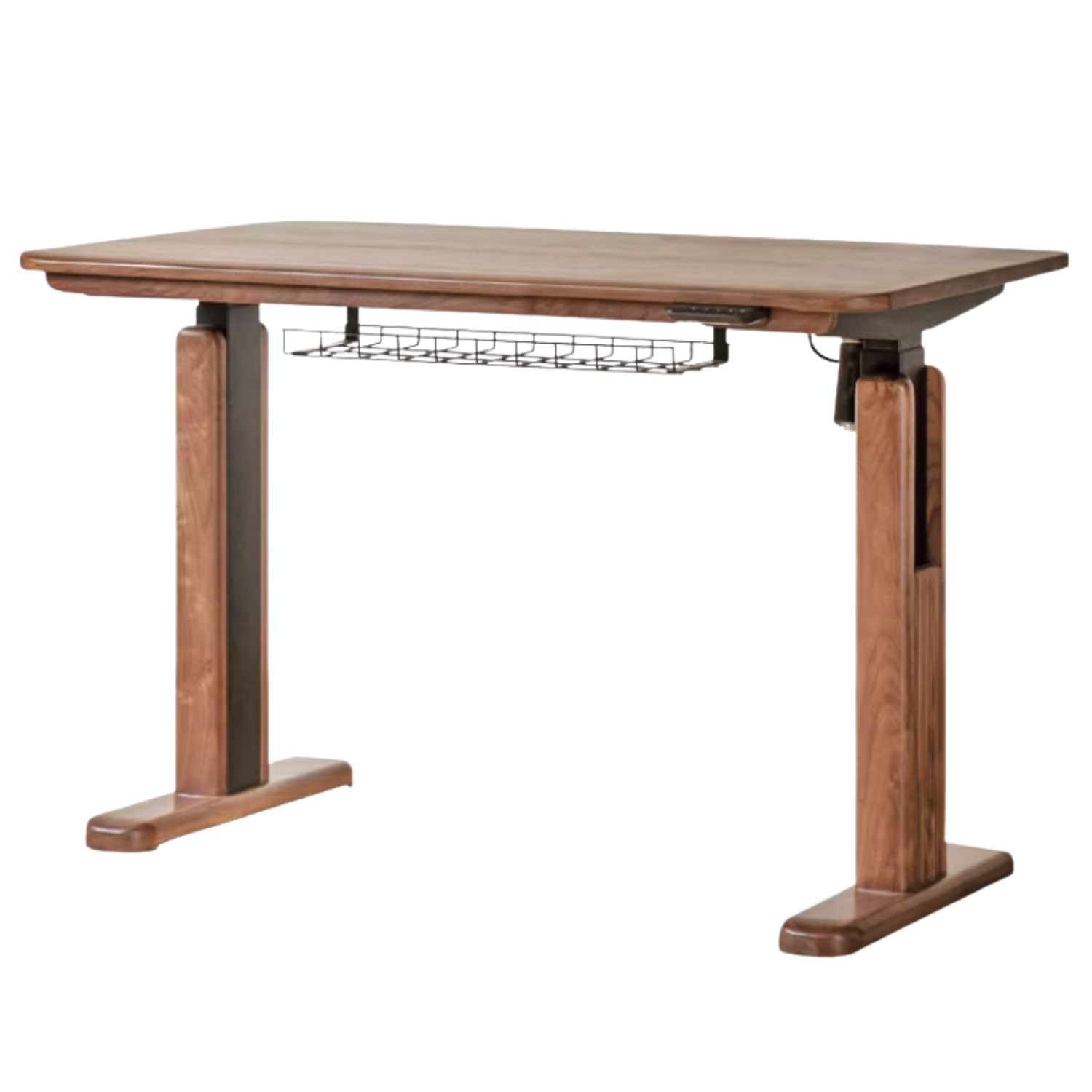Black Walnut, Oak, Sandalwood, Ash Solid Wood Electric Elevating Desk