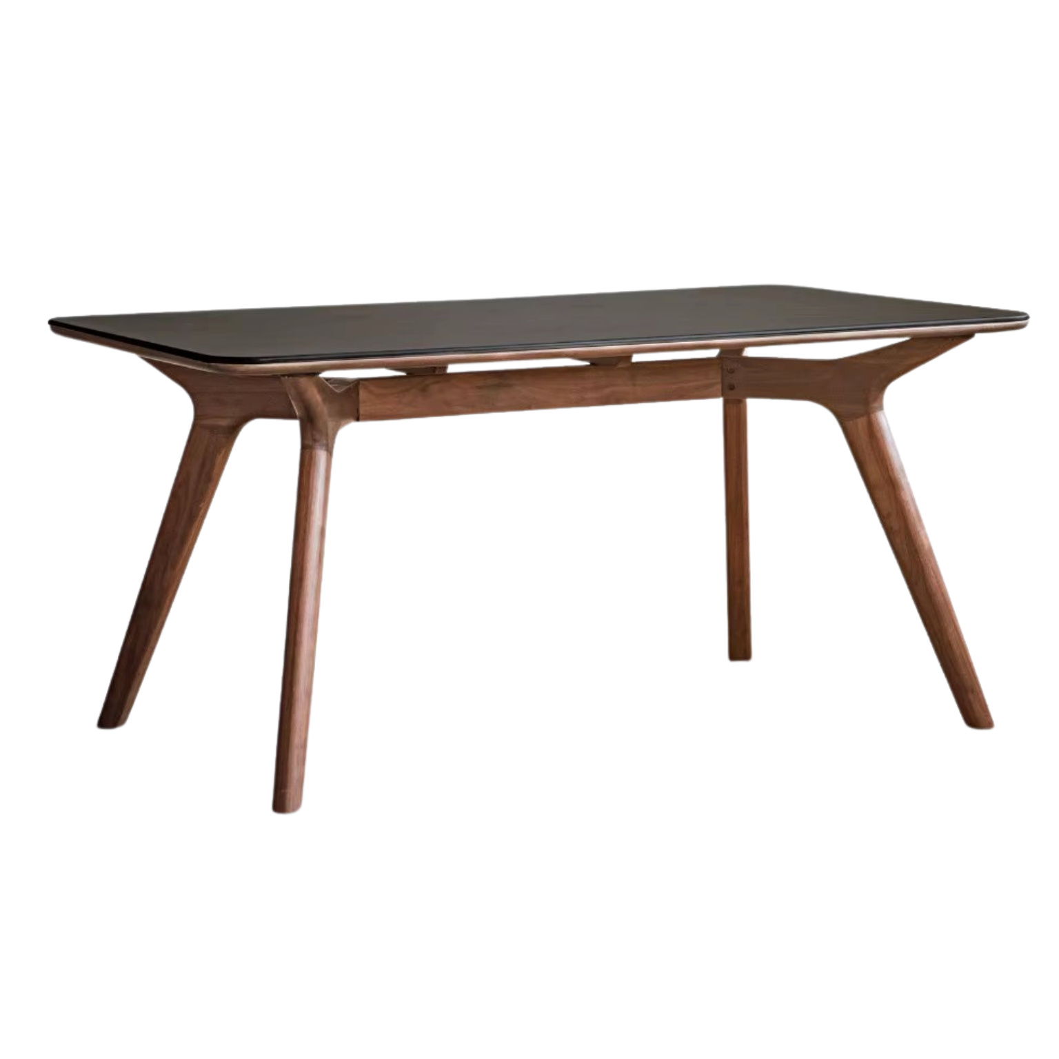Black Walnut Solid Wood Rock Slab Dining Table