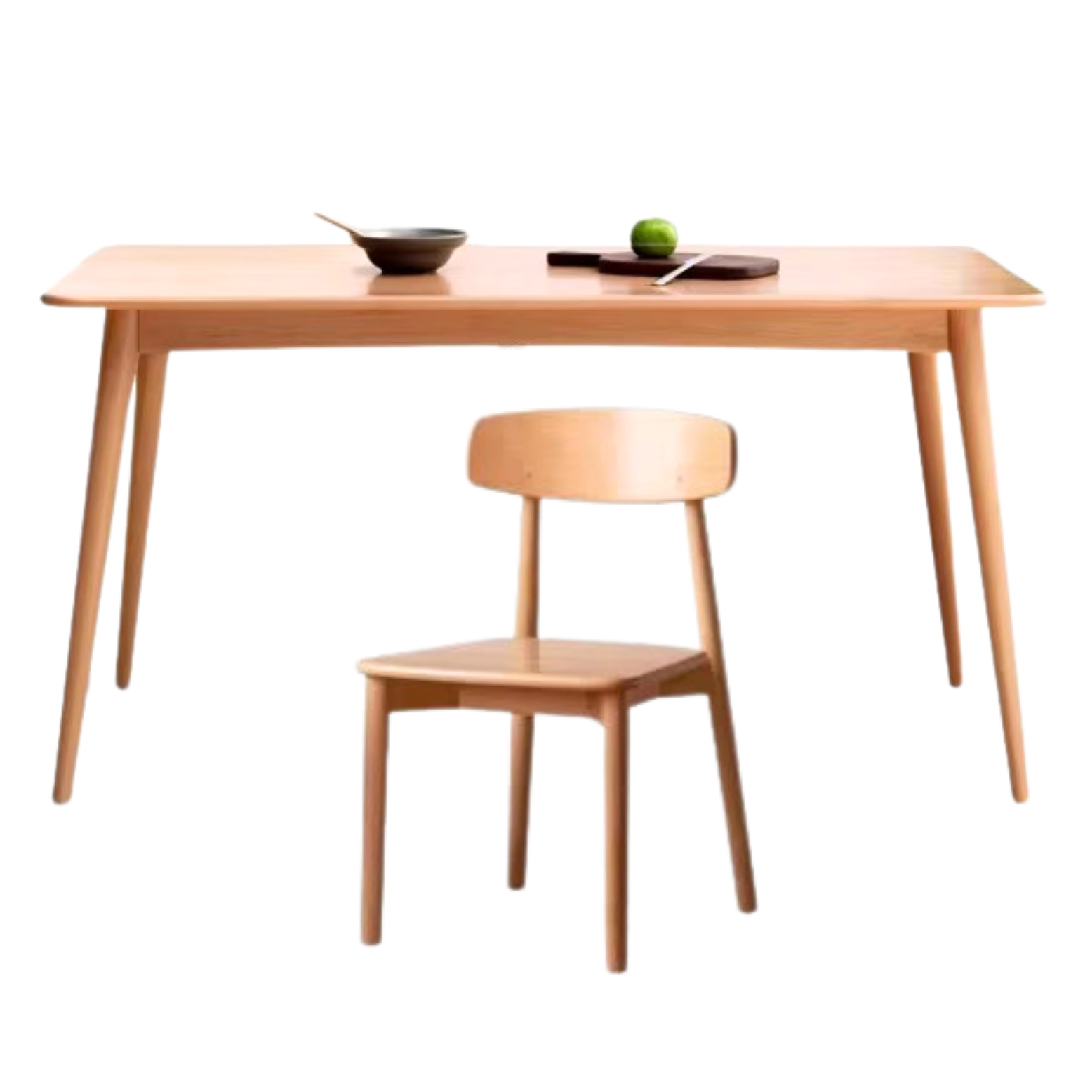 Beech Solid Wood Modern Dining Table